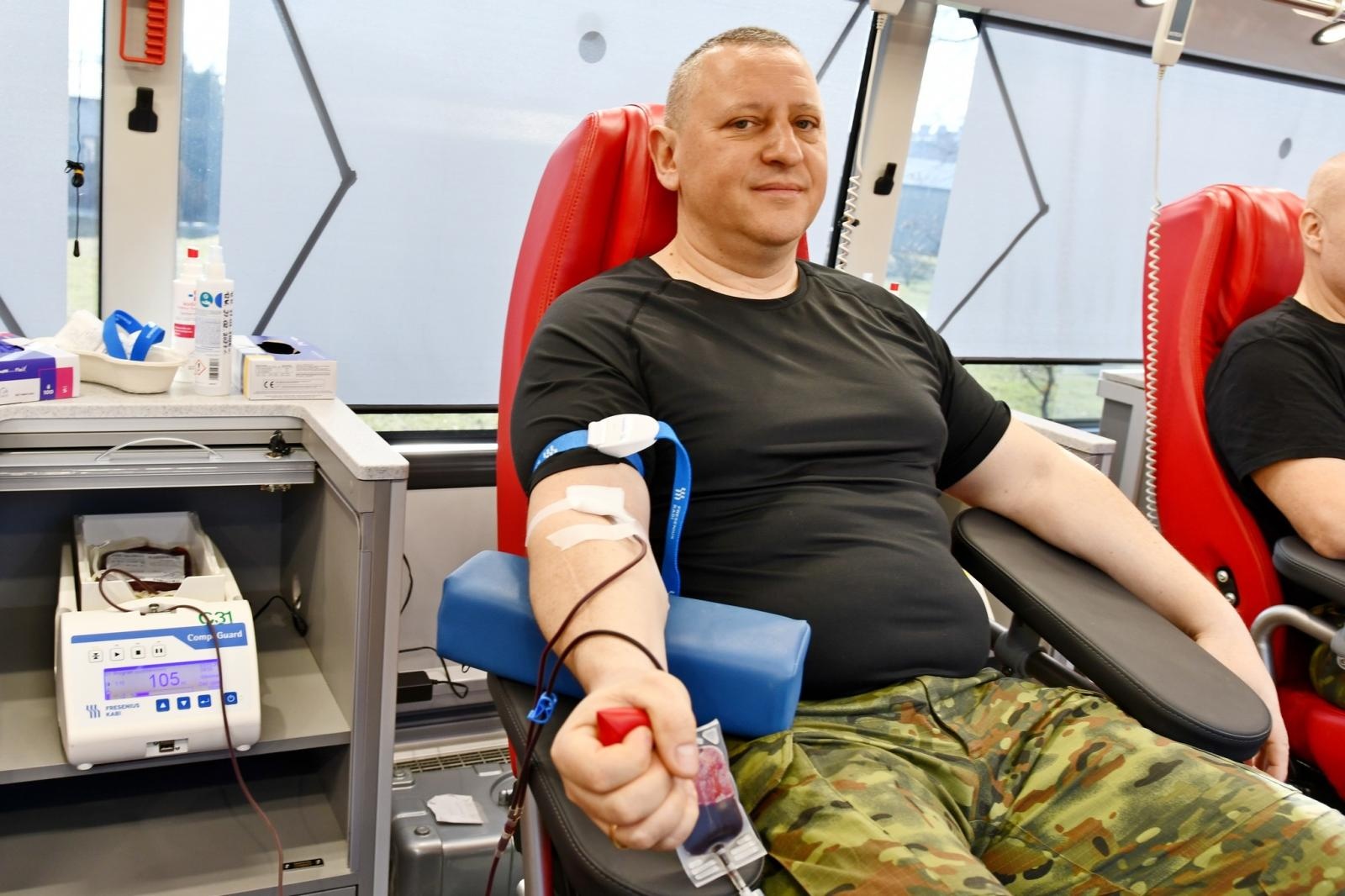 Zdjęcie w galerii na portalu naszraciborz.pl: Pierwsza tegoroczna akcja zbiórki krwi w Śląskim Oddziale SG wiadomości z regionu