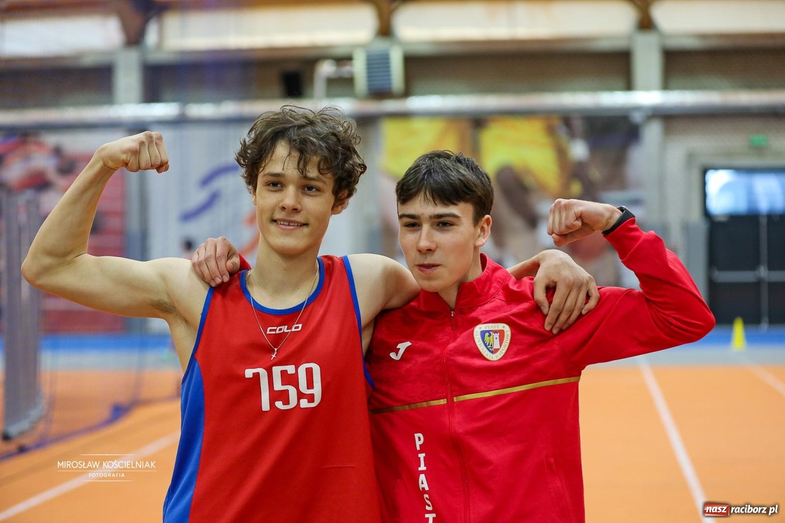 Zdjęcie w galerii na portalu naszraciborz.pl: Lekkoatletyczne Halowe Mistrzostwa Śląska U16 w Raciborzu. Jeden medal gospodarzy [FOTO i WIDEO] wiadomości z regionu