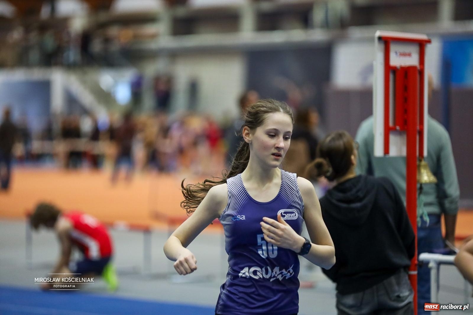 Zdjęcie w galerii na portalu naszraciborz.pl: Lekkoatletyczne Halowe Mistrzostwa Śląska U16 w Raciborzu. Jeden medal gospodarzy [FOTO i WIDEO] wiadomości z regionu