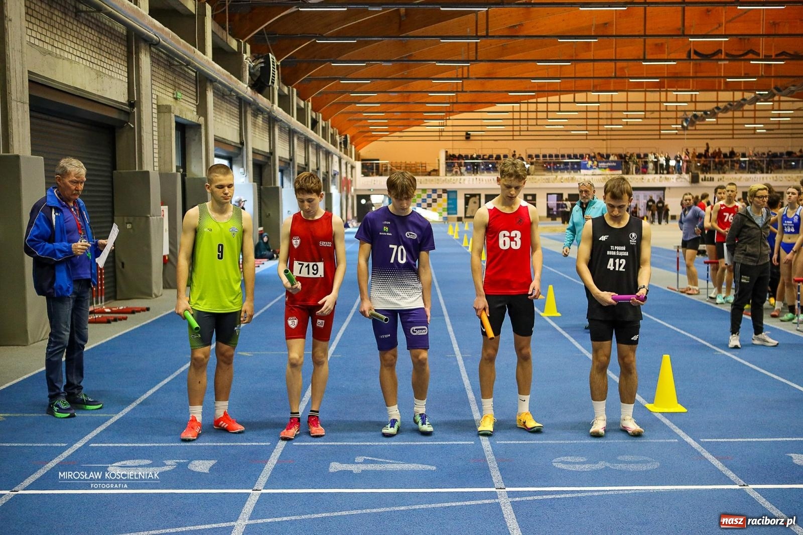 Zdjęcie w galerii na portalu naszraciborz.pl: Lekkoatletyczne Halowe Mistrzostwa Śląska U16 w Raciborzu. Jeden medal gospodarzy [FOTO i WIDEO] wiadomości z regionu