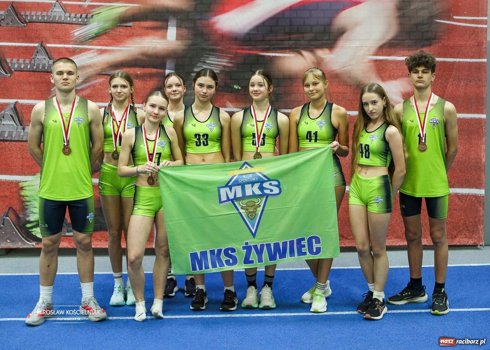 Zdjęcie w galerii na portalu naszraciborz.pl: Lekkoatletyczne Halowe Mistrzostwa Śląska U16 w Raciborzu. Jeden medal gospodarzy [FOTO i WIDEO] wiadomości z regionu