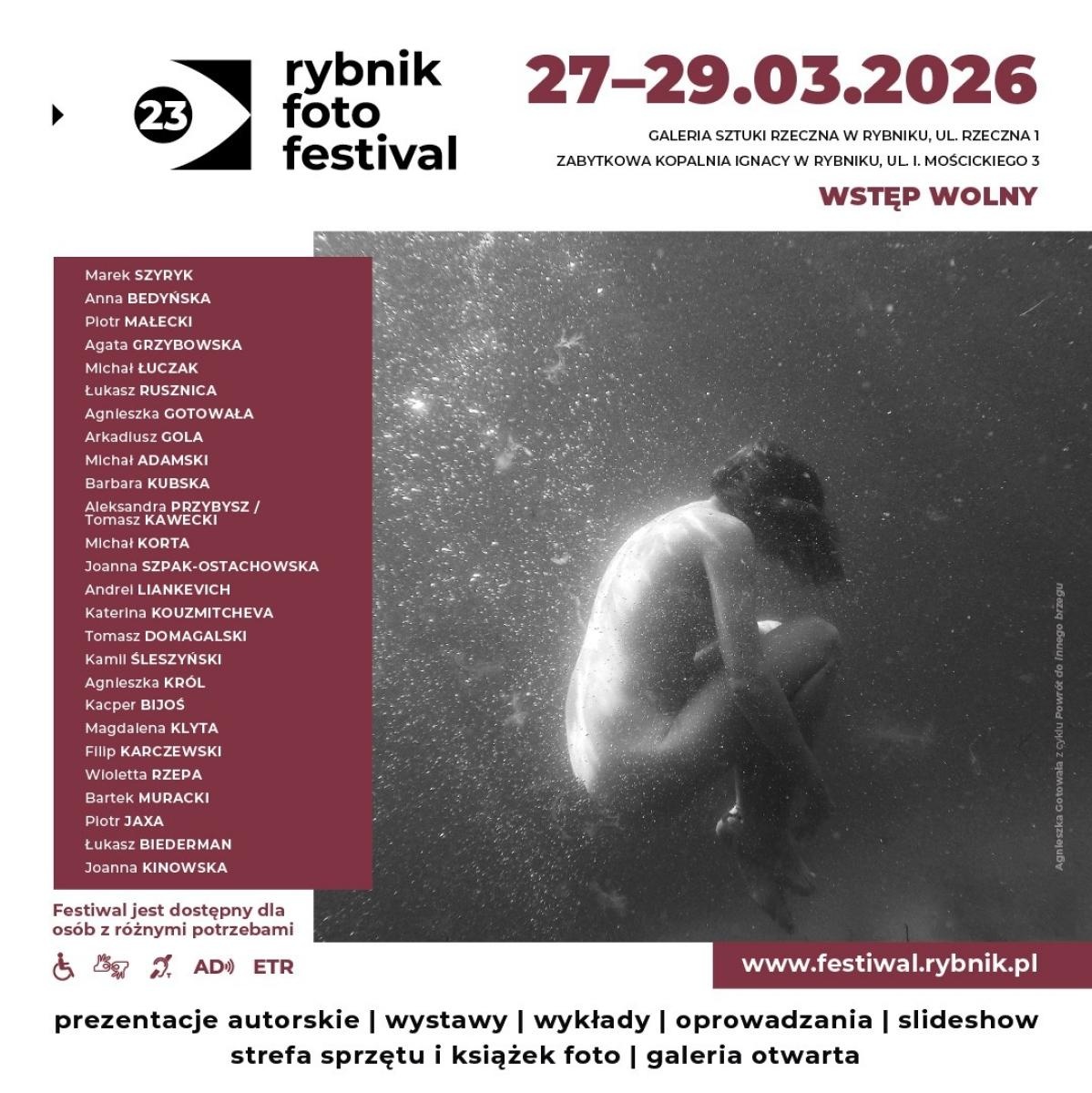 Zdjęcie w galerii na portalu naszraciborz.pl: 23. Rybnik Foto Festival już pod koniec marca. Fotografia o świecie w transformacji wiadomości z regionu