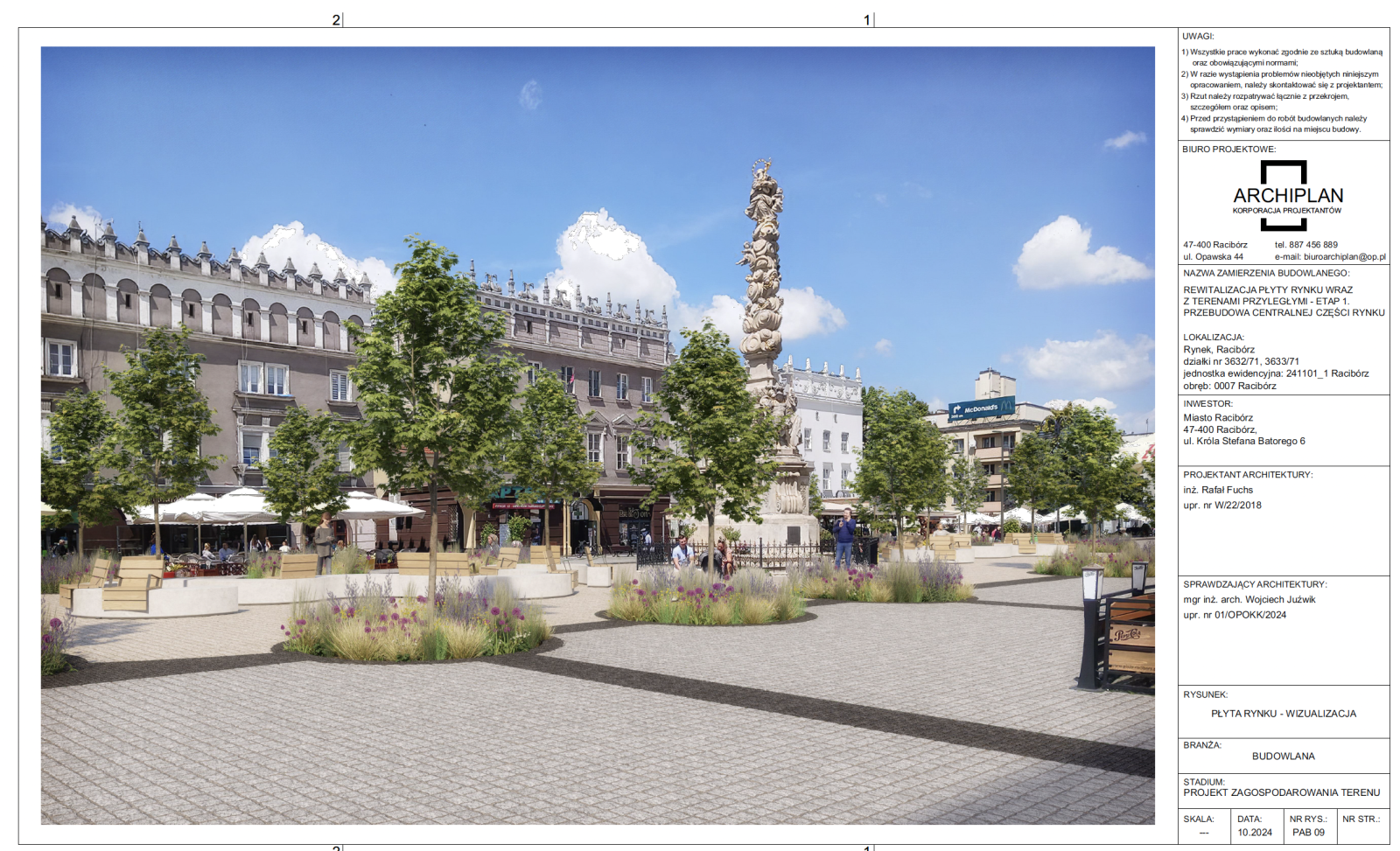 Zdjęcie w galerii na portalu naszraciborz.pl: Rusza rewitalizacja centralnej części Rynku w Raciborzu. Ratusz ogłosił przetarg [FOTO] wiadomości z regionu