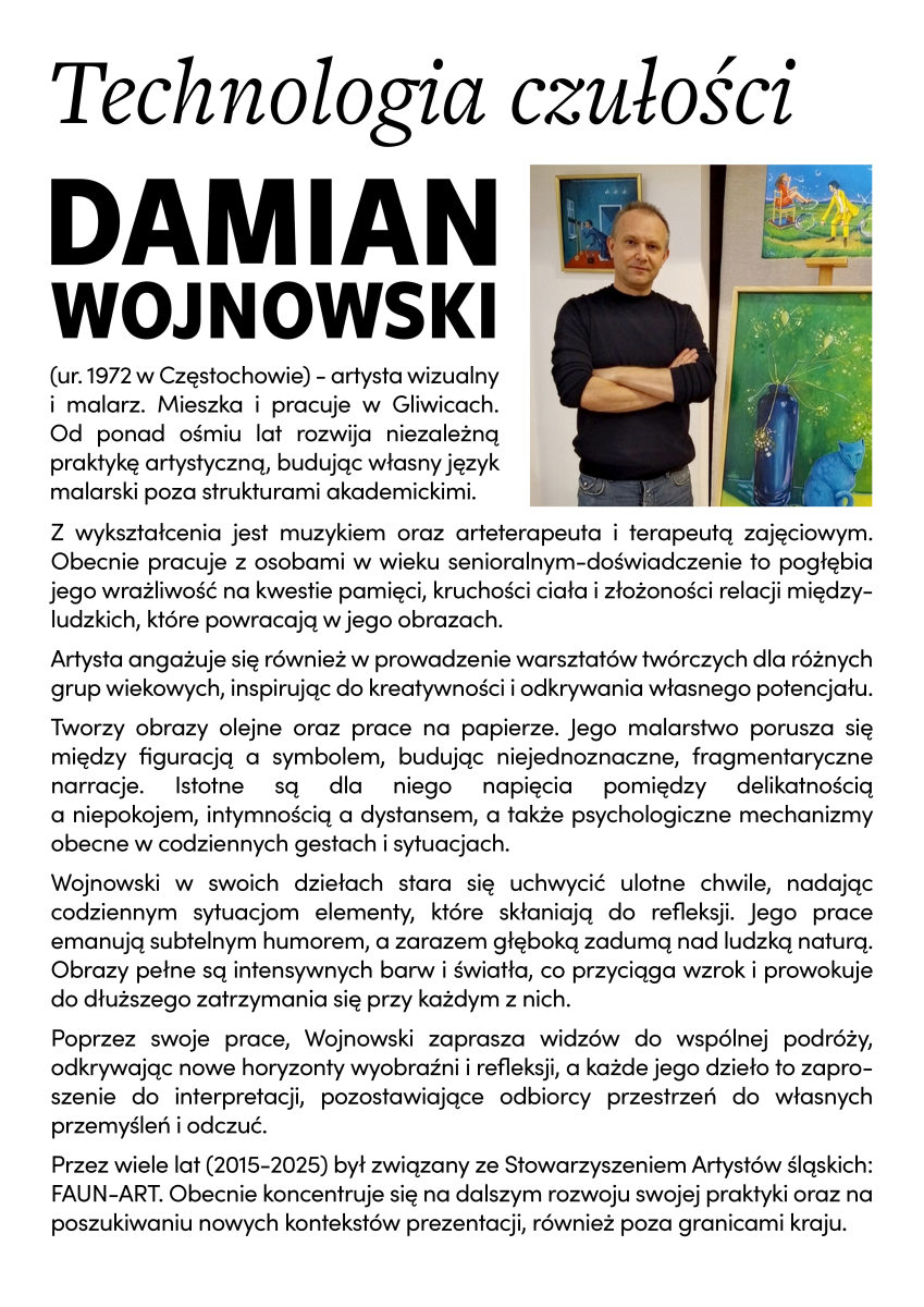 Zdjęcie w galerii na portalu naszraciborz.pl: Technologia czułości - wystawa malarstwa Damiana Wojnowskiego wiadomości z regionu