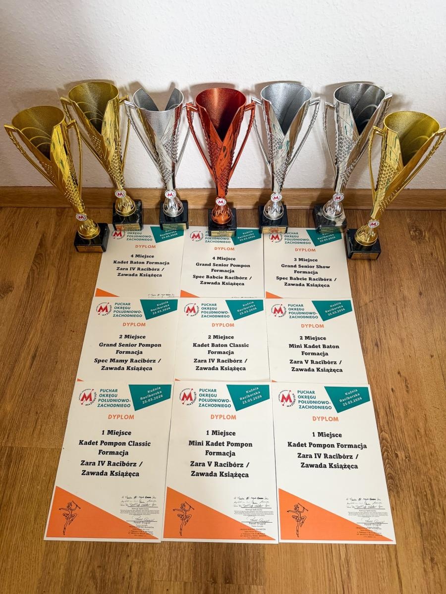Zdjęcie w galerii na portalu naszraciborz.pl: Mażoretki ZARA z kompletem awansów na Mistrzostwa Polski wiadomości z regionu