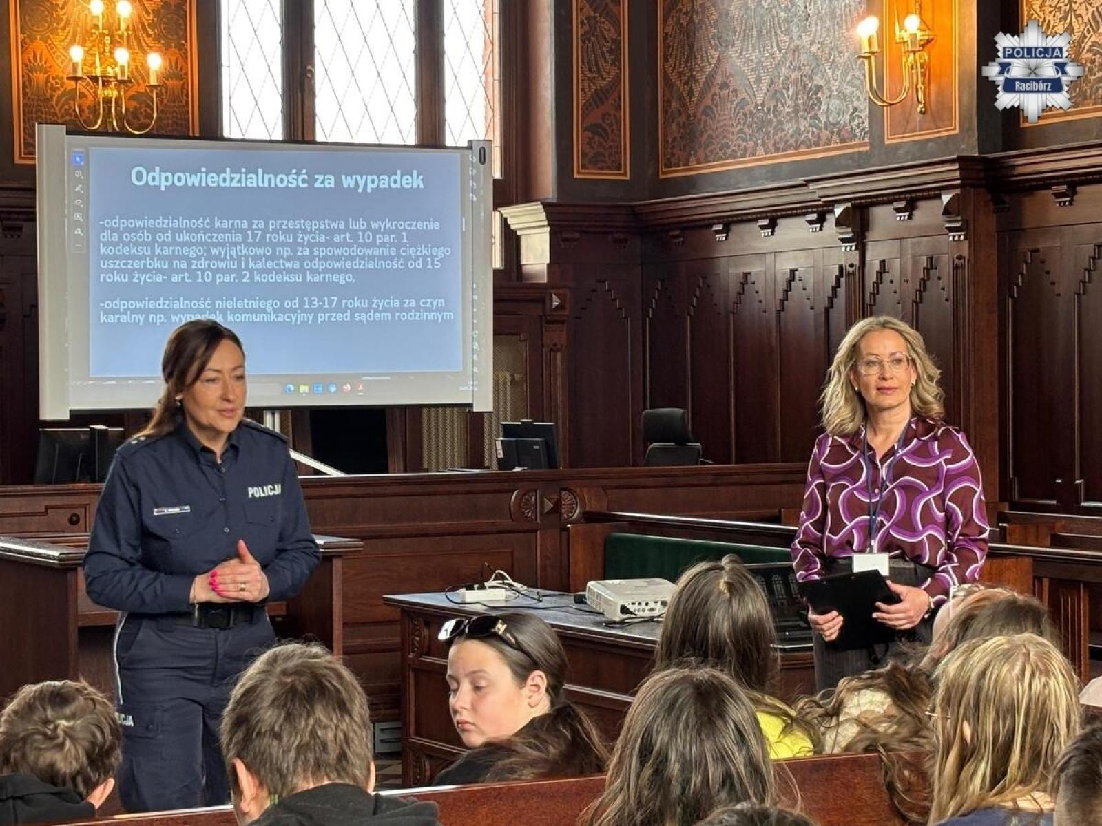 Zdjęcie w galerii na portalu naszraciborz.pl: X Dni Edukacji Prawnej. Spotkanie z młodzieżą w raciborskim sądzie wiadomości z regionu