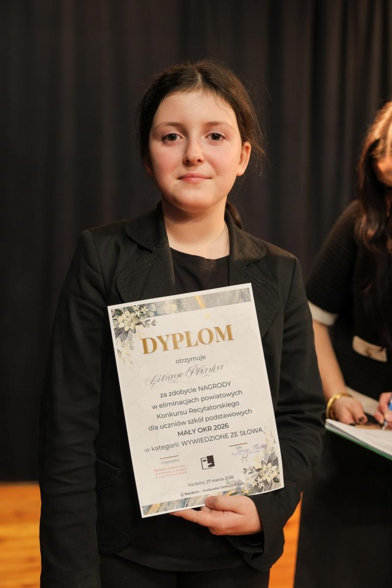 Zdjęcie w galerii na portalu naszraciborz.pl: Powiatowe eliminacje Konkursu Recytatorskiego MAŁY OKR 2026 w Raciborzu wiadomości z regionu