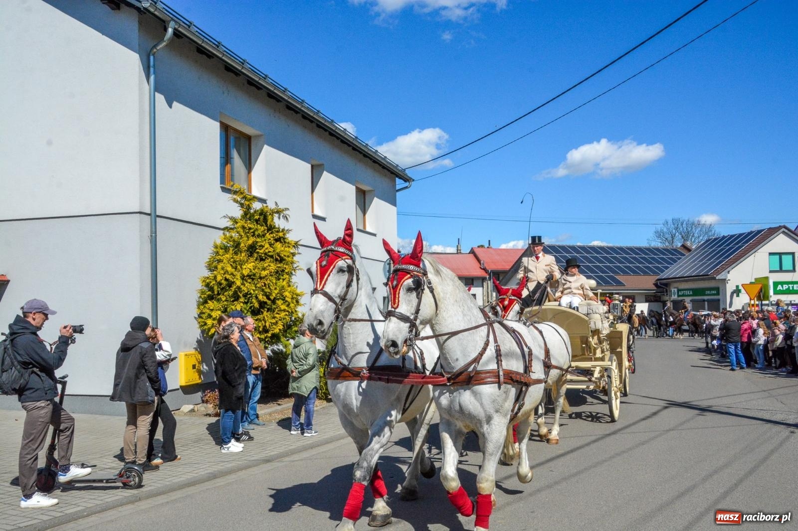 Zdjęcie w galerii na portalu naszraciborz.pl: Pietrowice Wielkie: 101 koni, policjanci w siodle i husaria - wielkanocna tradycja procesji błagalnej [FOTO i WIDEO] wiadomości z regionu