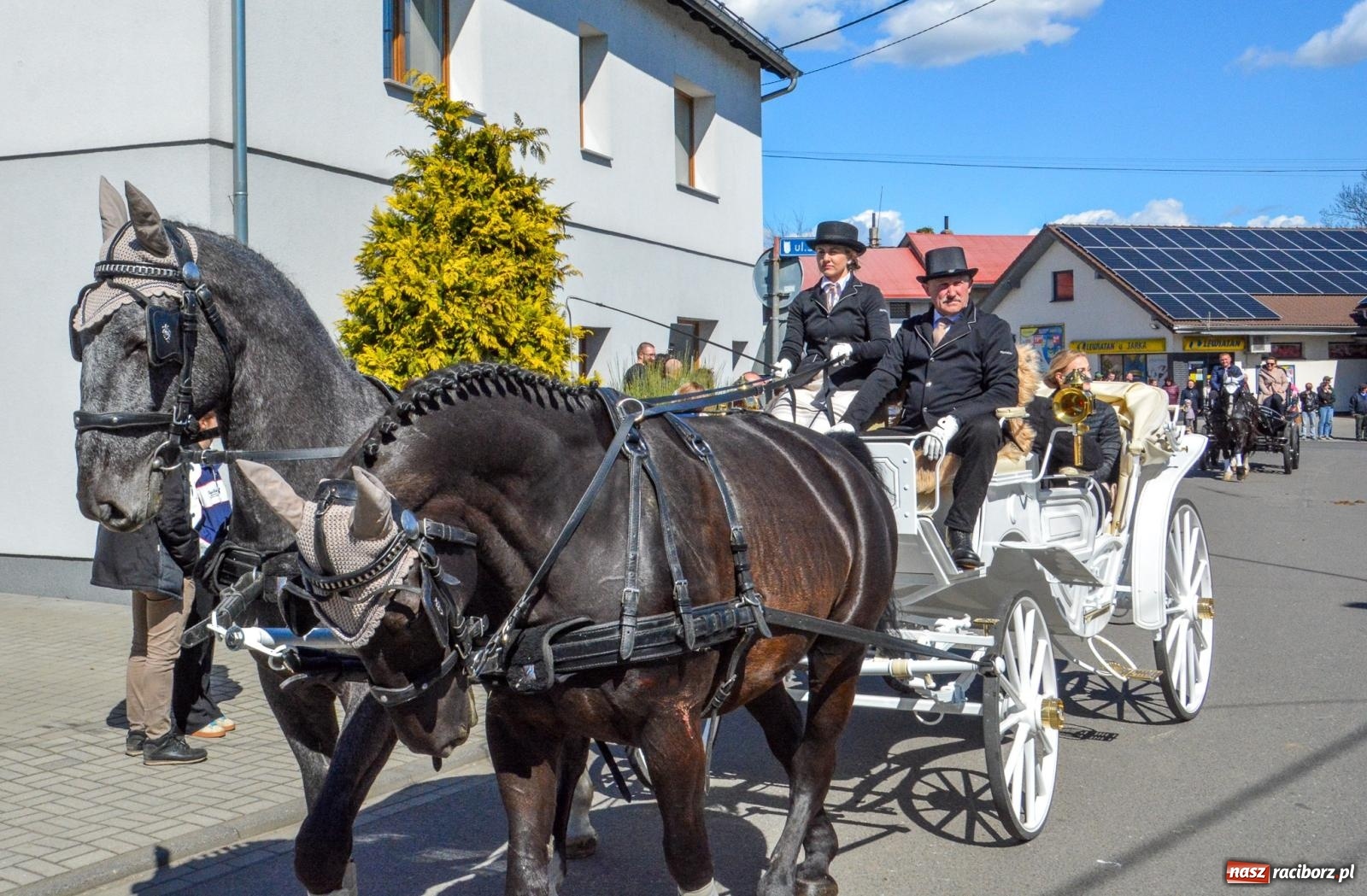 Zdjęcie w galerii na portalu naszraciborz.pl: Pietrowice Wielkie: 101 koni, policjanci w siodle i husaria - wielkanocna tradycja procesji błagalnej [FOTO i WIDEO] wiadomości z regionu