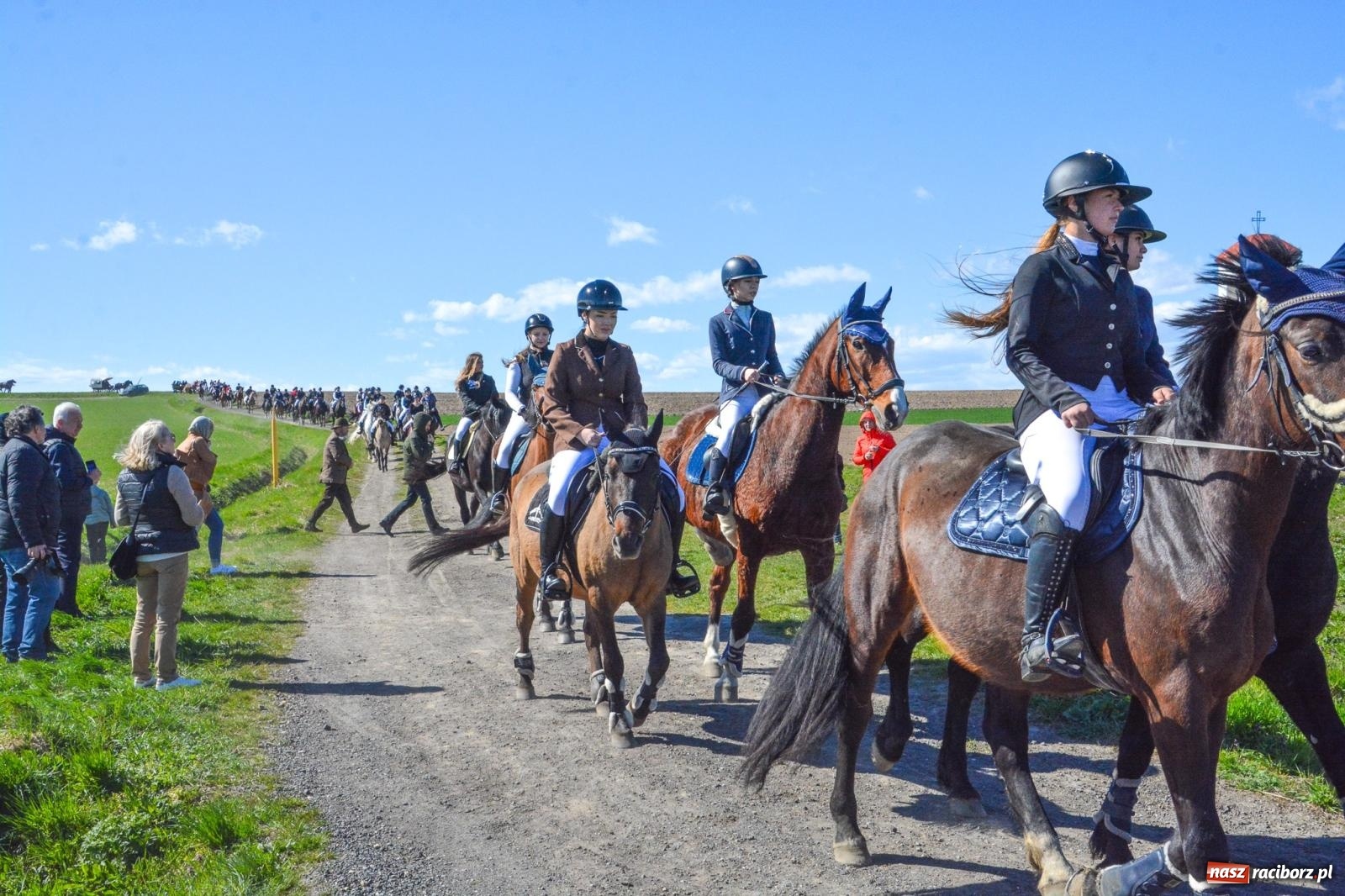 Zdjęcie w galerii na portalu naszraciborz.pl: Bieńkowice: średniowieczna tradycja wciąż żywa - ponad sto koni w procesji [FOTO i WIDEO] wiadomości z regionu