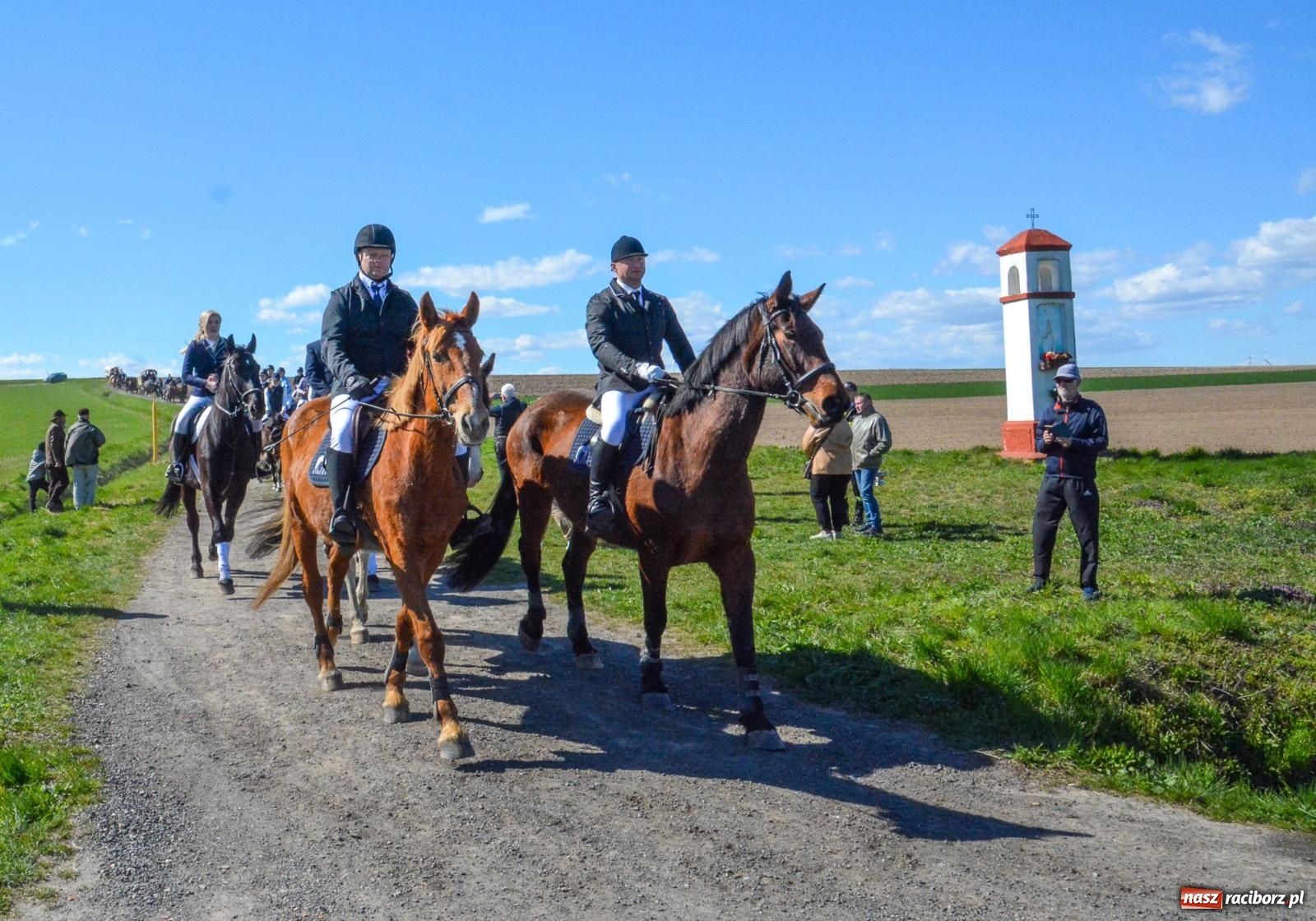 Zdjęcie w galerii na portalu naszraciborz.pl: Bieńkowice: średniowieczna tradycja wciąż żywa - ponad sto koni w procesji [FOTO i WIDEO] wiadomości z regionu