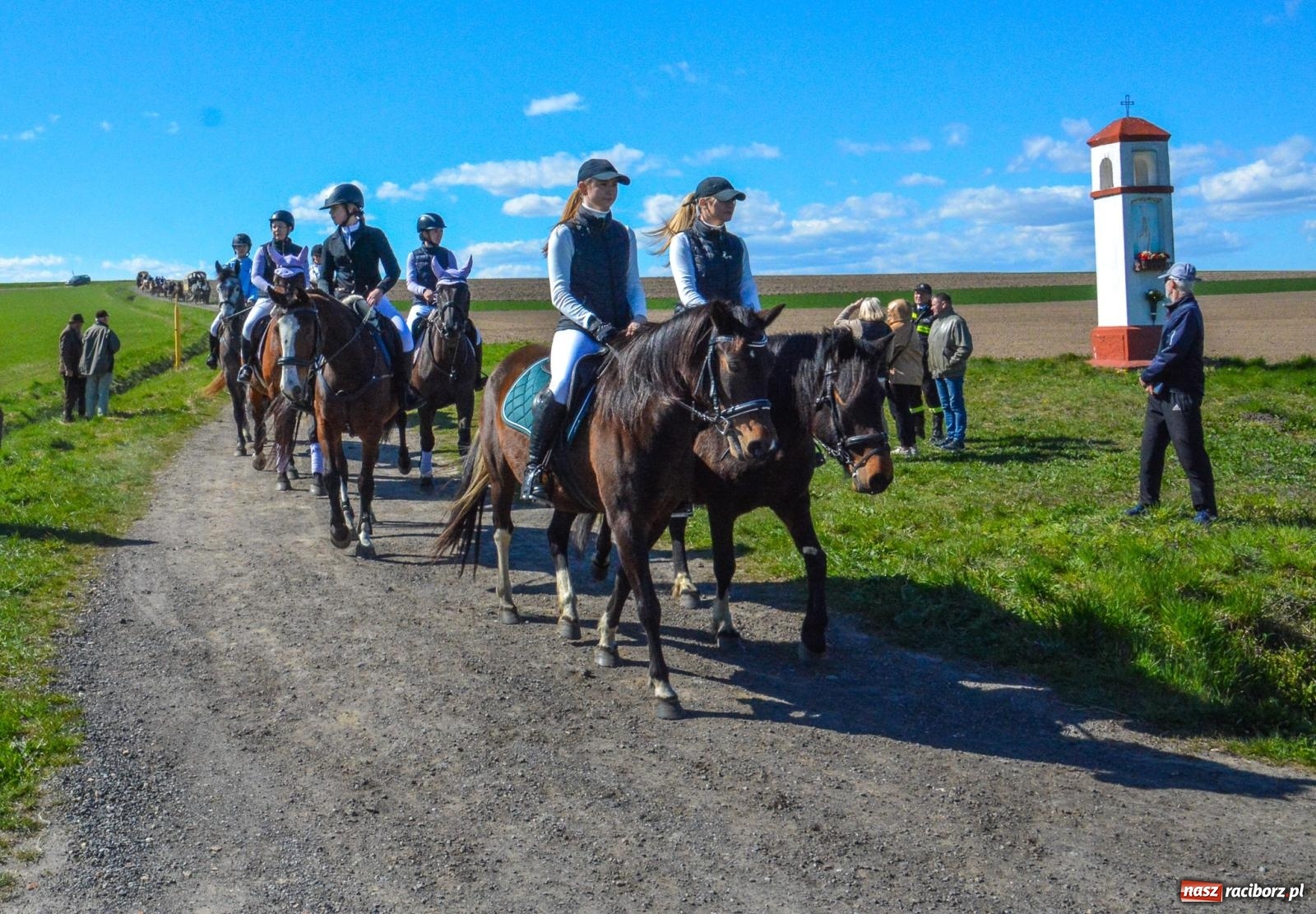 Zdjęcie w galerii na portalu naszraciborz.pl: Bieńkowice: średniowieczna tradycja wciąż żywa - ponad sto koni w procesji [FOTO i WIDEO] wiadomości z regionu