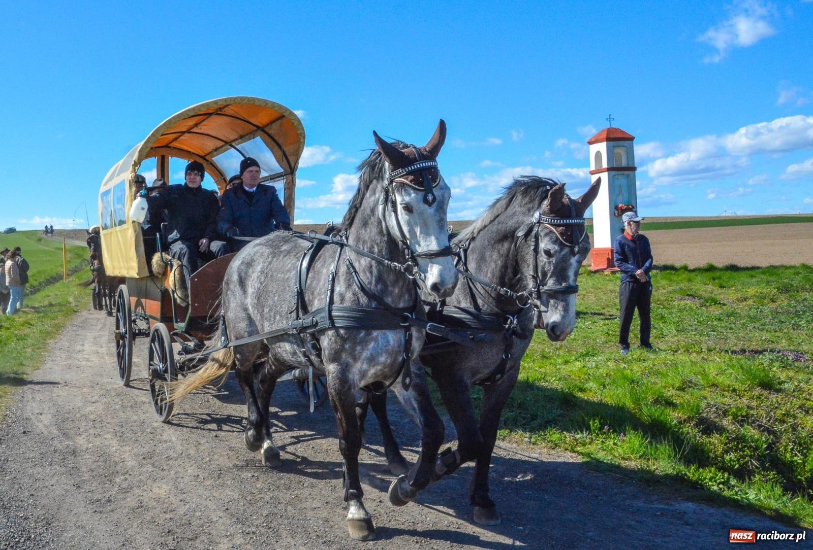 Zdjęcie w galerii na portalu naszraciborz.pl: Bieńkowice: średniowieczna tradycja wciąż żywa - ponad sto koni w procesji [FOTO i WIDEO] wiadomości z regionu