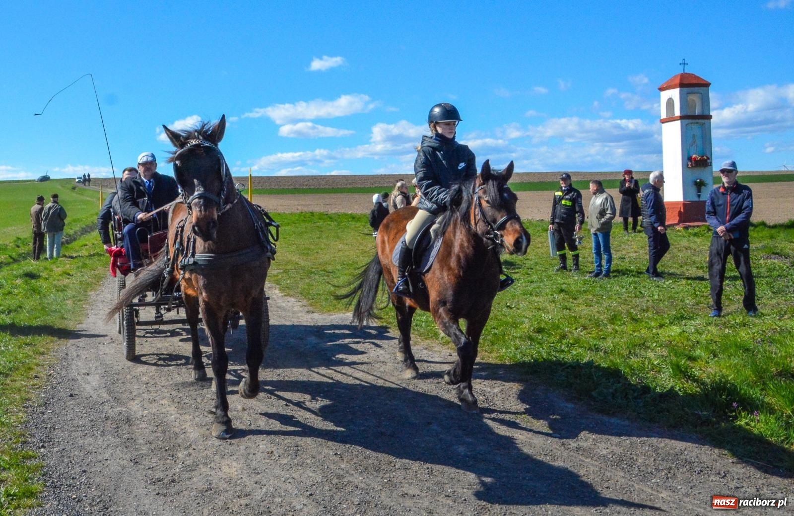 Zdjęcie w galerii na portalu naszraciborz.pl: Bieńkowice: średniowieczna tradycja wciąż żywa - ponad sto koni w procesji [FOTO i WIDEO] wiadomości z regionu