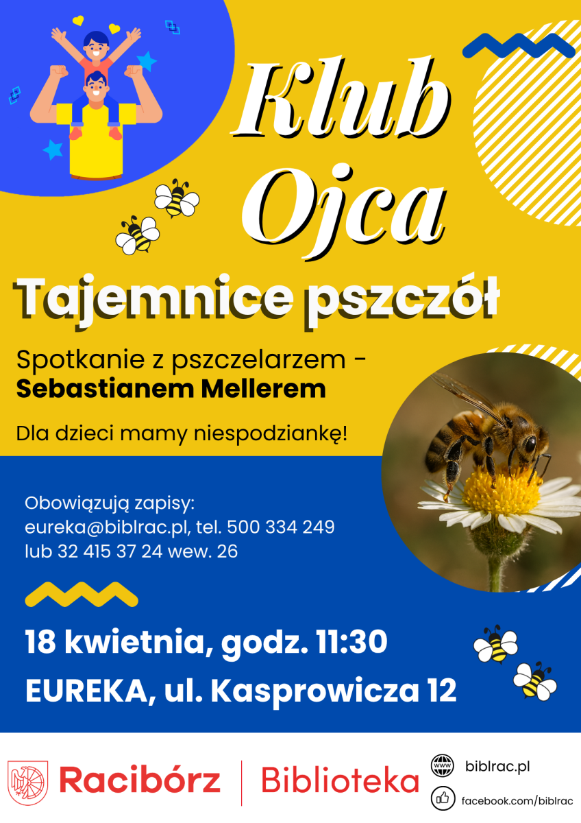 Zdjęcie w galerii na portalu naszraciborz.pl: Tajemnice pszczół na spotkaniu Klubu Ojca w bibliotece wiadomości z regionu