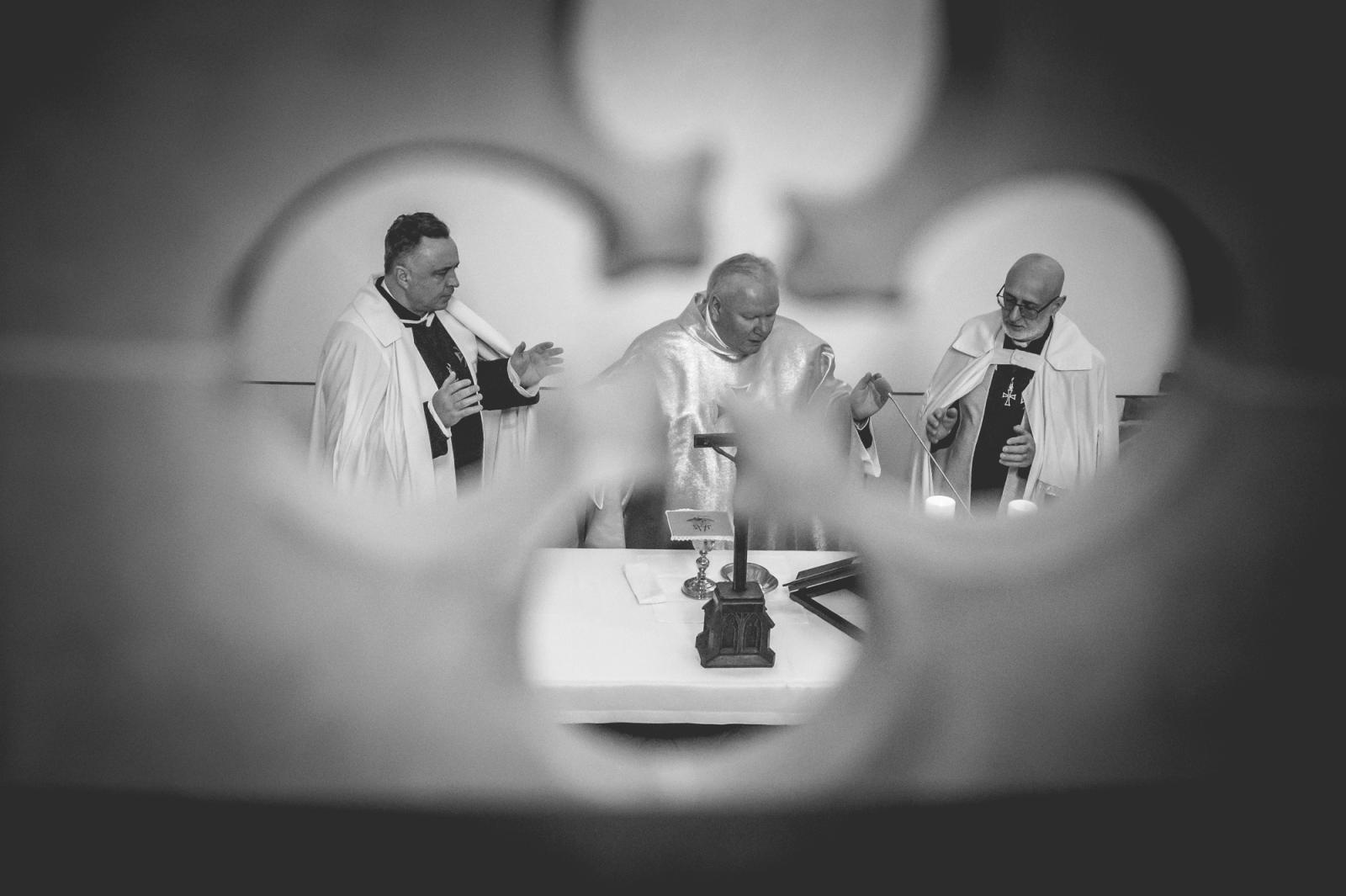 Zdjęcie w galerii na portalu naszraciborz.pl: Krzyżacy w Raciborzu. Msza św. w kaplicy zamkowej nawiązała do historii księcia Mieszka wiadomości z regionu