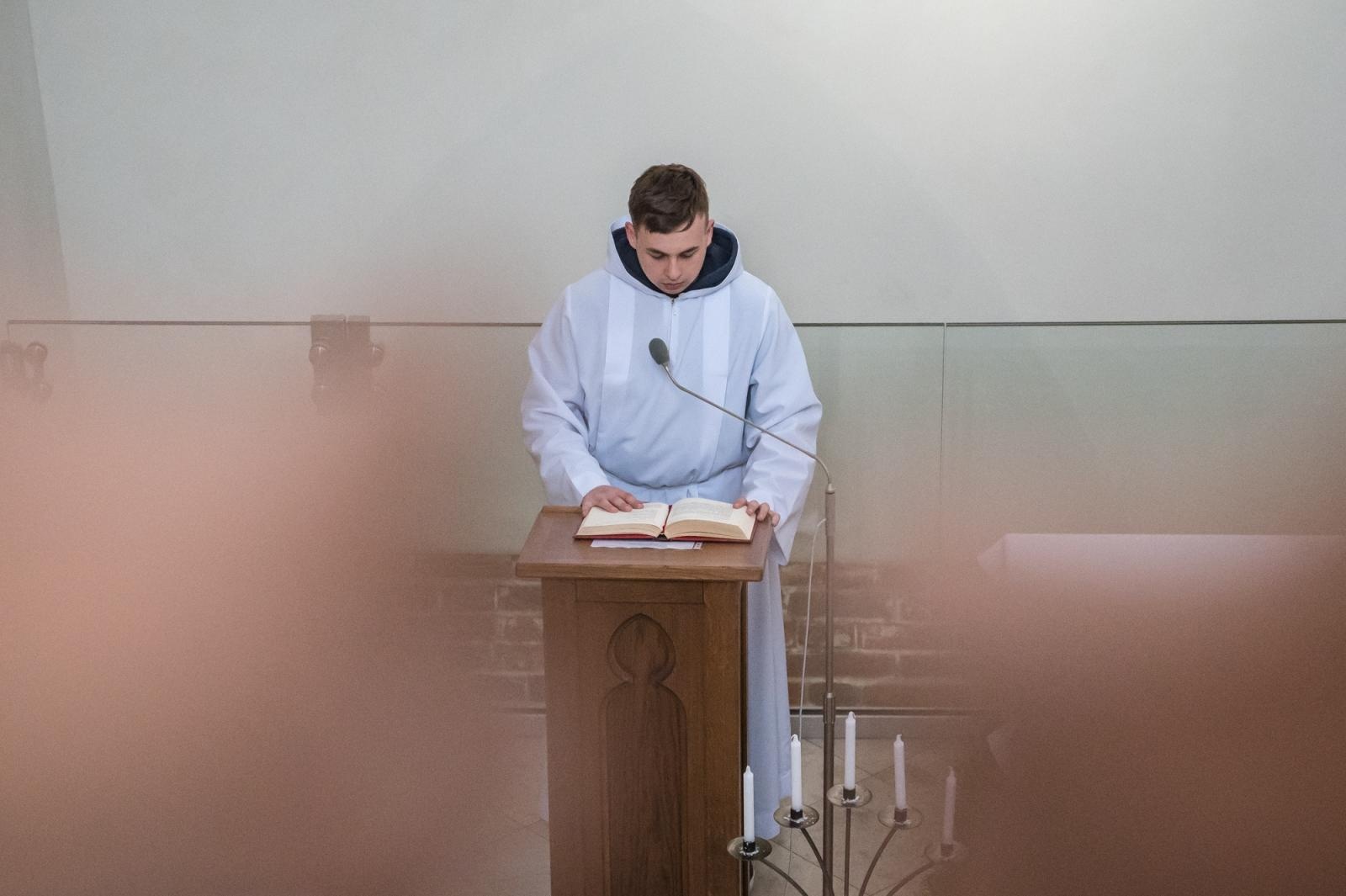 Zdjęcie w galerii na portalu naszraciborz.pl: Krzyżacy w Raciborzu. Msza św. w kaplicy zamkowej nawiązała do historii księcia Mieszka wiadomości z regionu