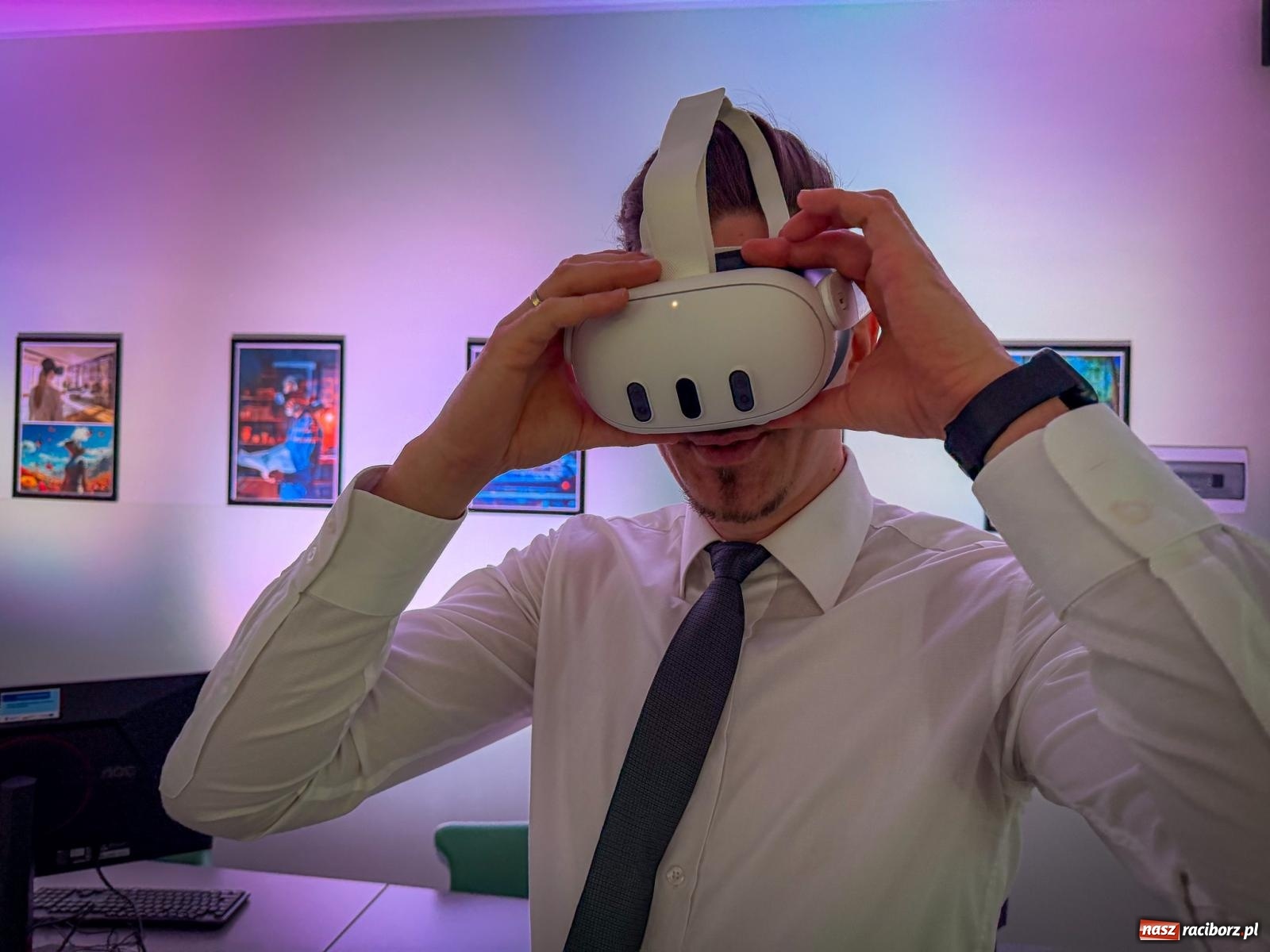 Zdjęcie w galerii na portalu naszraciborz.pl: O krok przed innymi. W CKZiU nr 1 działa pracownia wirtualnej rzeczywistości wiadomości z regionu