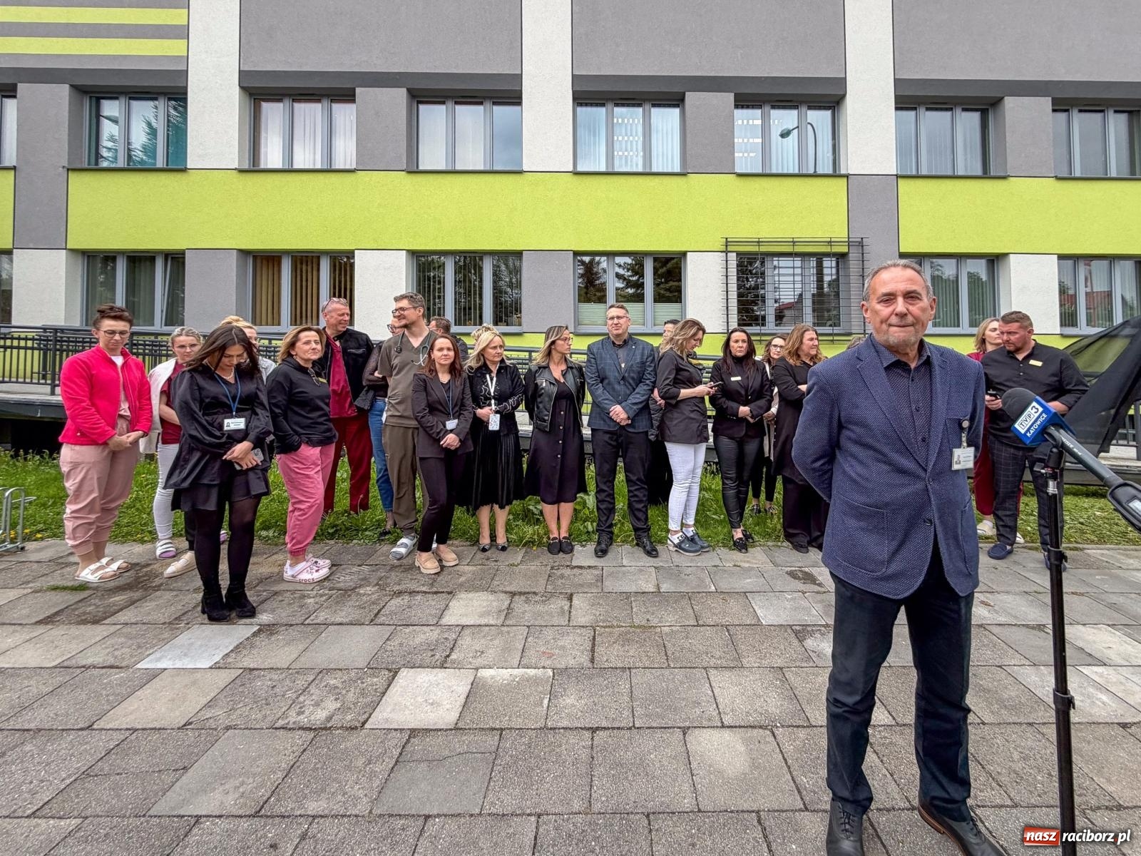 Zdjęcie w galerii na portalu naszraciborz.pl: Czarny tydzień – szpital w Raciborzu przyłączył się do ogólnopolskiego protestu [WIDEO] wiadomości z regionu