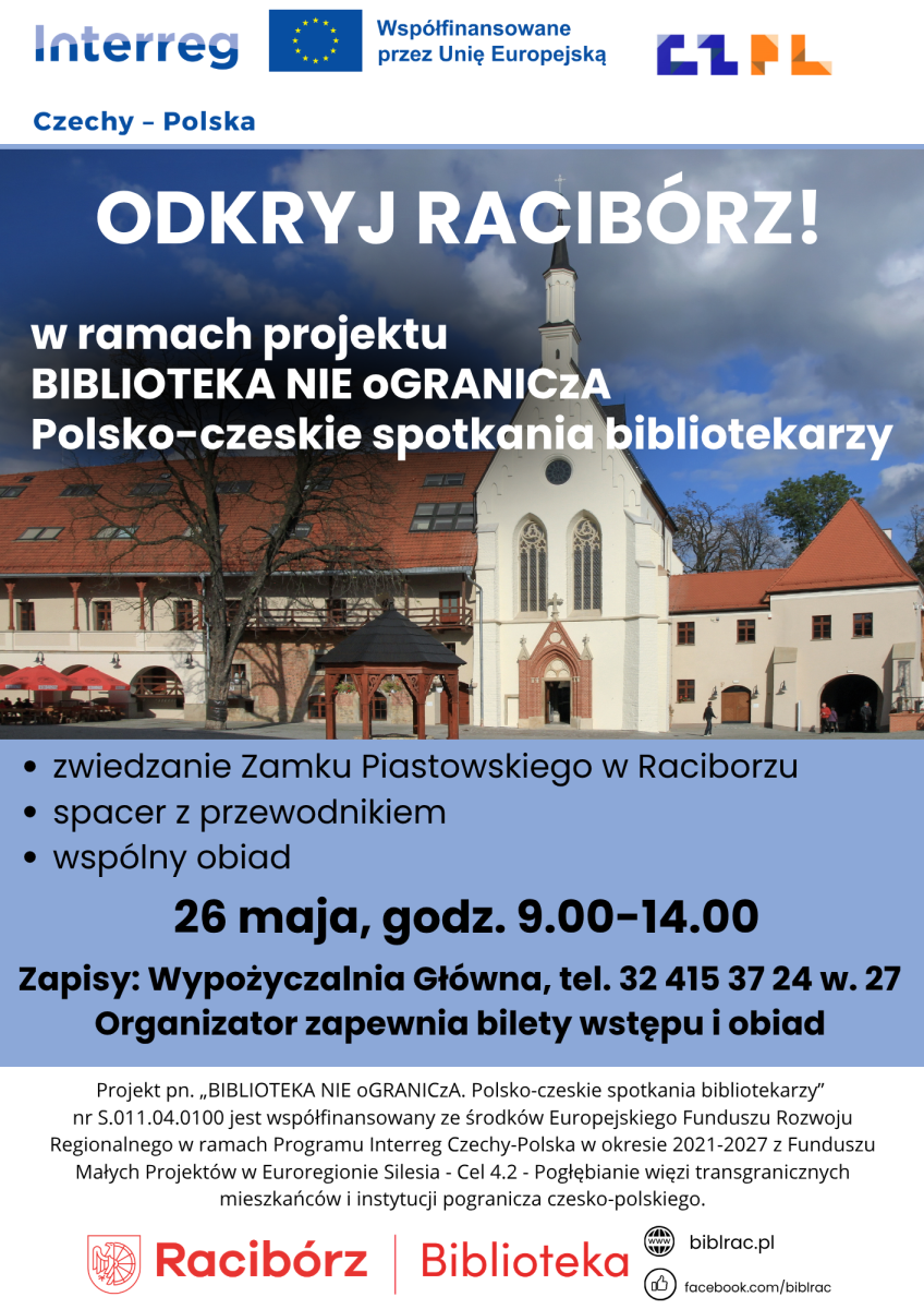 Zdjęcie w galerii na portalu naszraciborz.pl: Odkryj Racibórz! Biblioteka zaprasza do wspólnego zwiedzania wiadomości z regionu