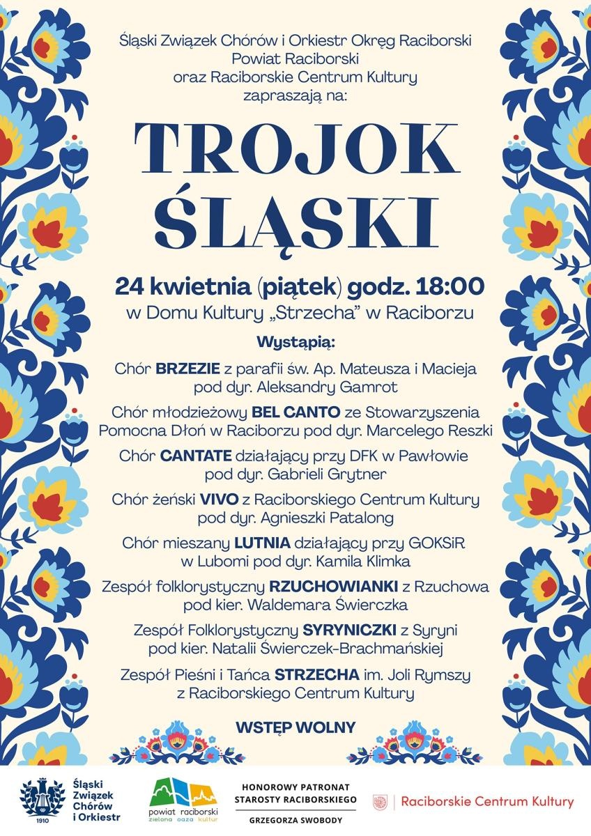 Zdjęcie w galerii na portalu naszraciborz.pl: TROJOK ŚLĄSKI – zaproszenie na wyjątkowy koncert wiadomości z regionu