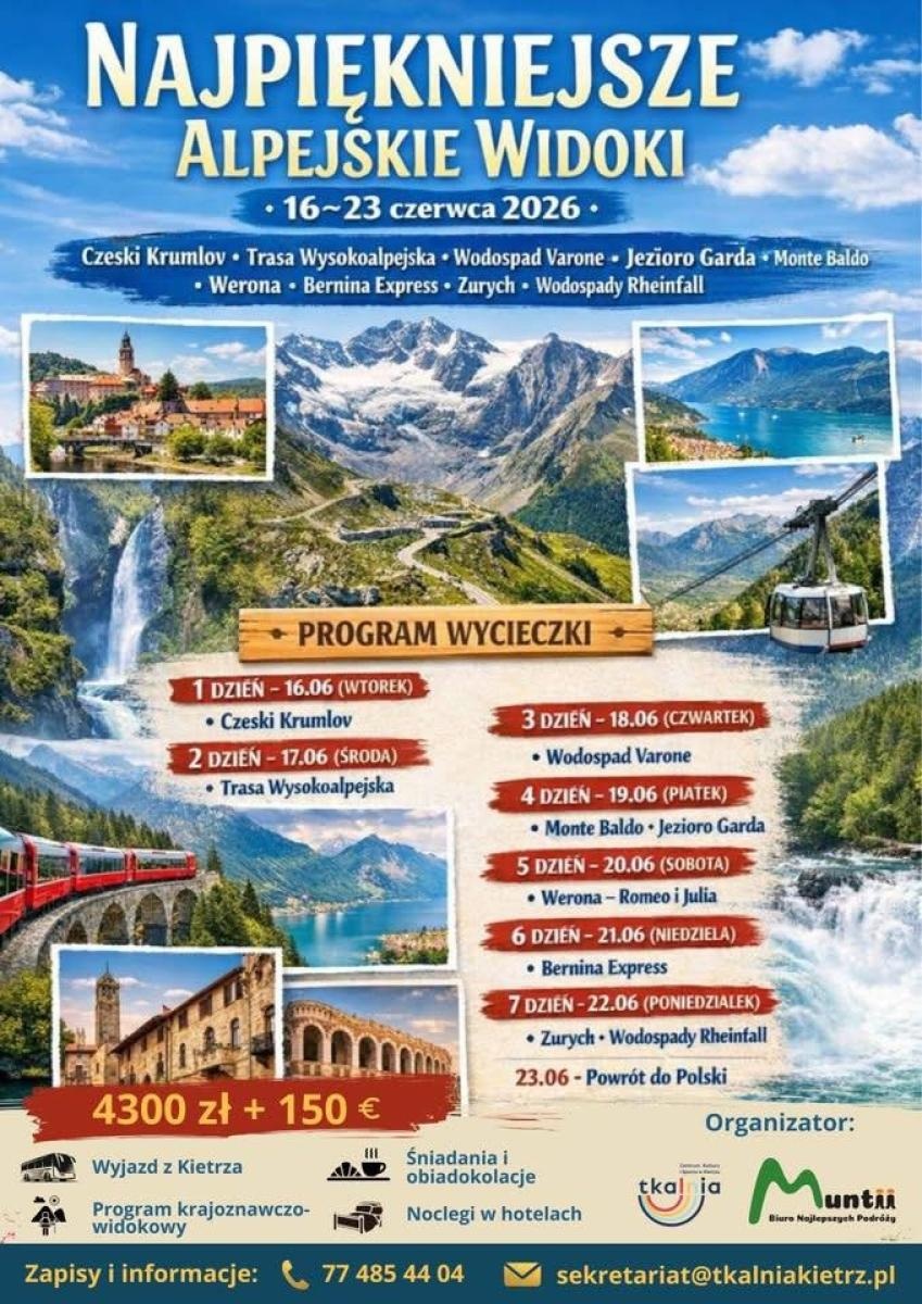 Zdjęcie w galerii na portalu naszraciborz.pl: Aktywnie i podróżniczo z Tkalnią Kietrz – alpejska wyprawa i majowy rajd rowerowy wiadomości z regionu