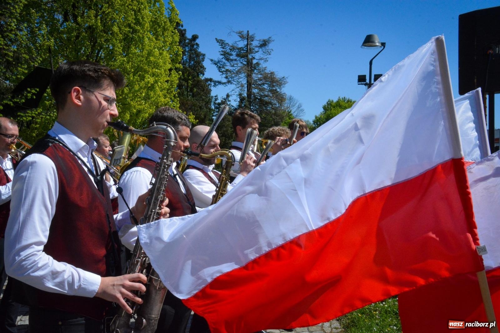 Zdjęcie w galerii na portalu naszraciborz.pl: Obchody Święta Narodowego Trzeciego Maja w Raciborzu [FOTO i WIDEO] wiadomości z regionu
