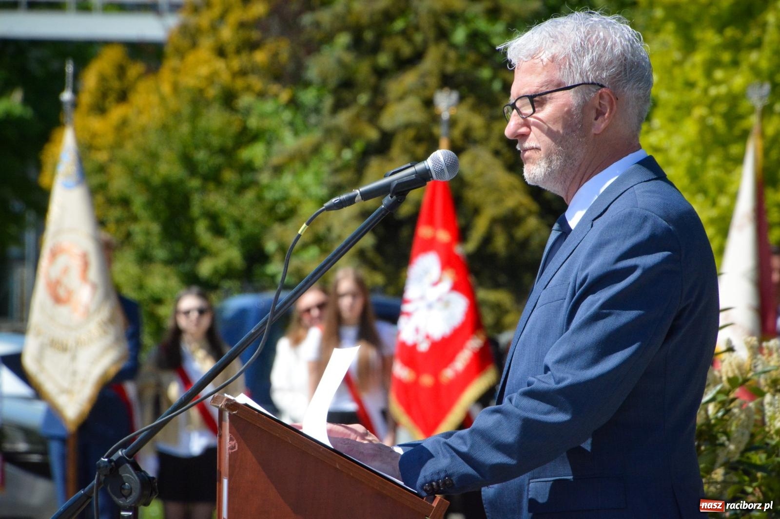 Zdjęcie w galerii na portalu naszraciborz.pl: Obchody Święta Narodowego Trzeciego Maja w Raciborzu [FOTO i WIDEO] wiadomości z regionu
