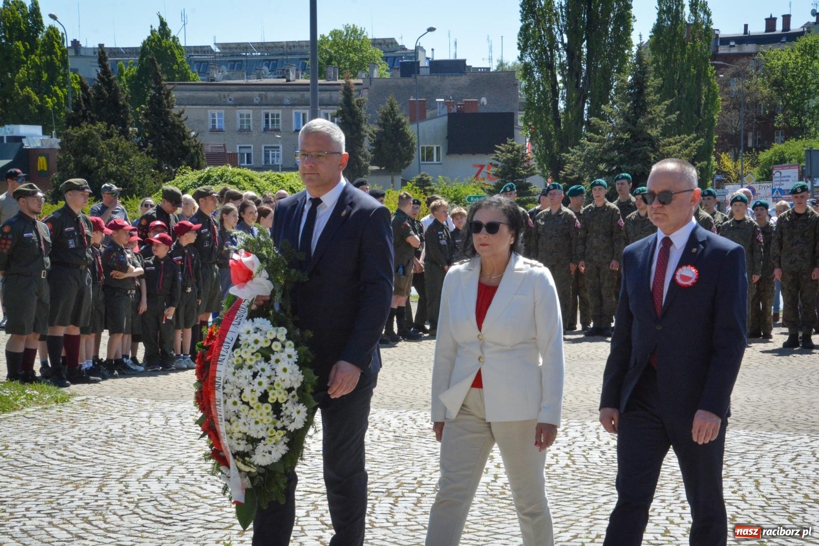 Zdjęcie w galerii na portalu naszraciborz.pl: Obchody Święta Narodowego Trzeciego Maja w Raciborzu [FOTO i WIDEO] wiadomości z regionu