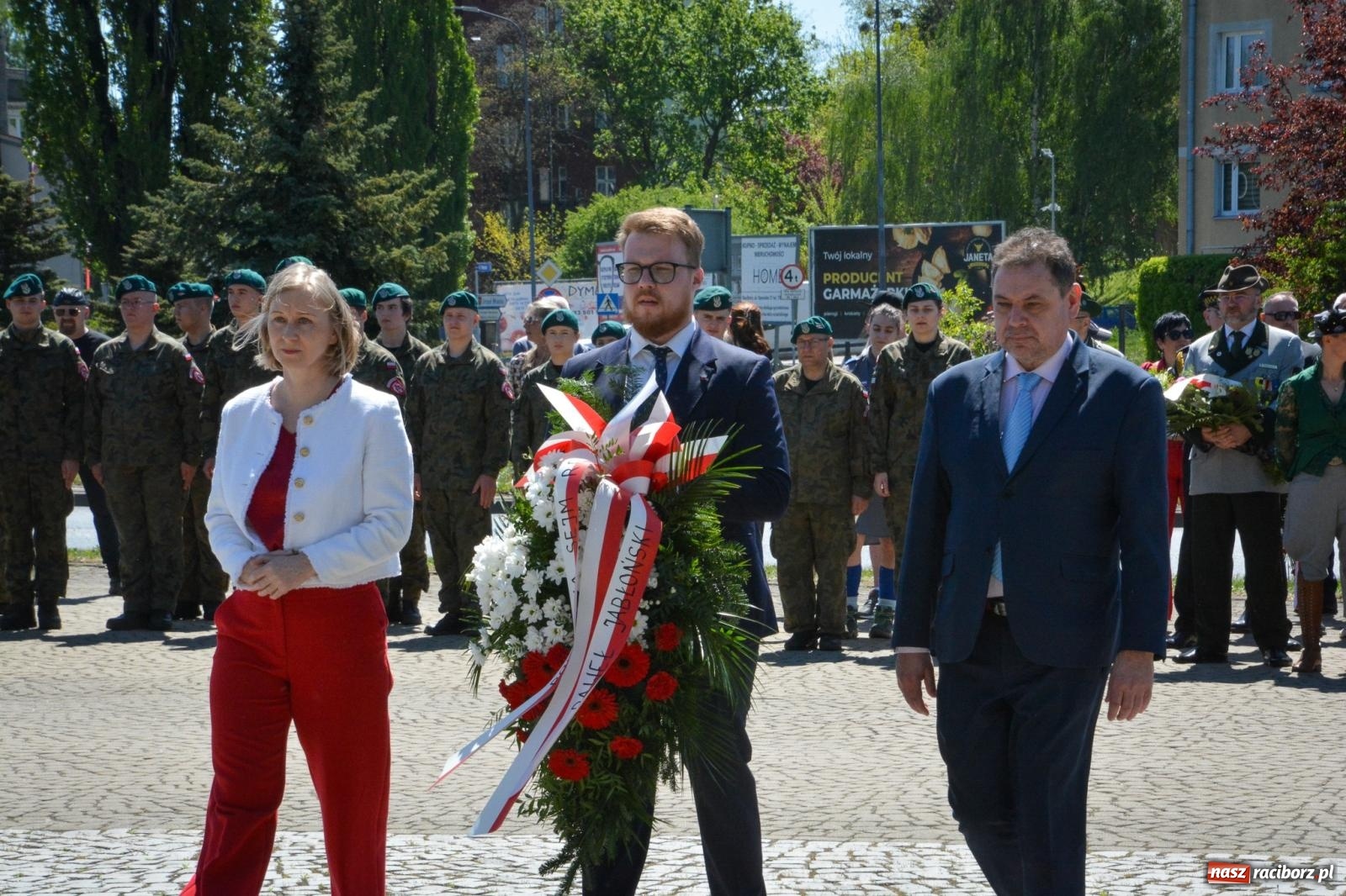 Zdjęcie w galerii na portalu naszraciborz.pl: Obchody Święta Narodowego Trzeciego Maja w Raciborzu [FOTO i WIDEO] wiadomości z regionu