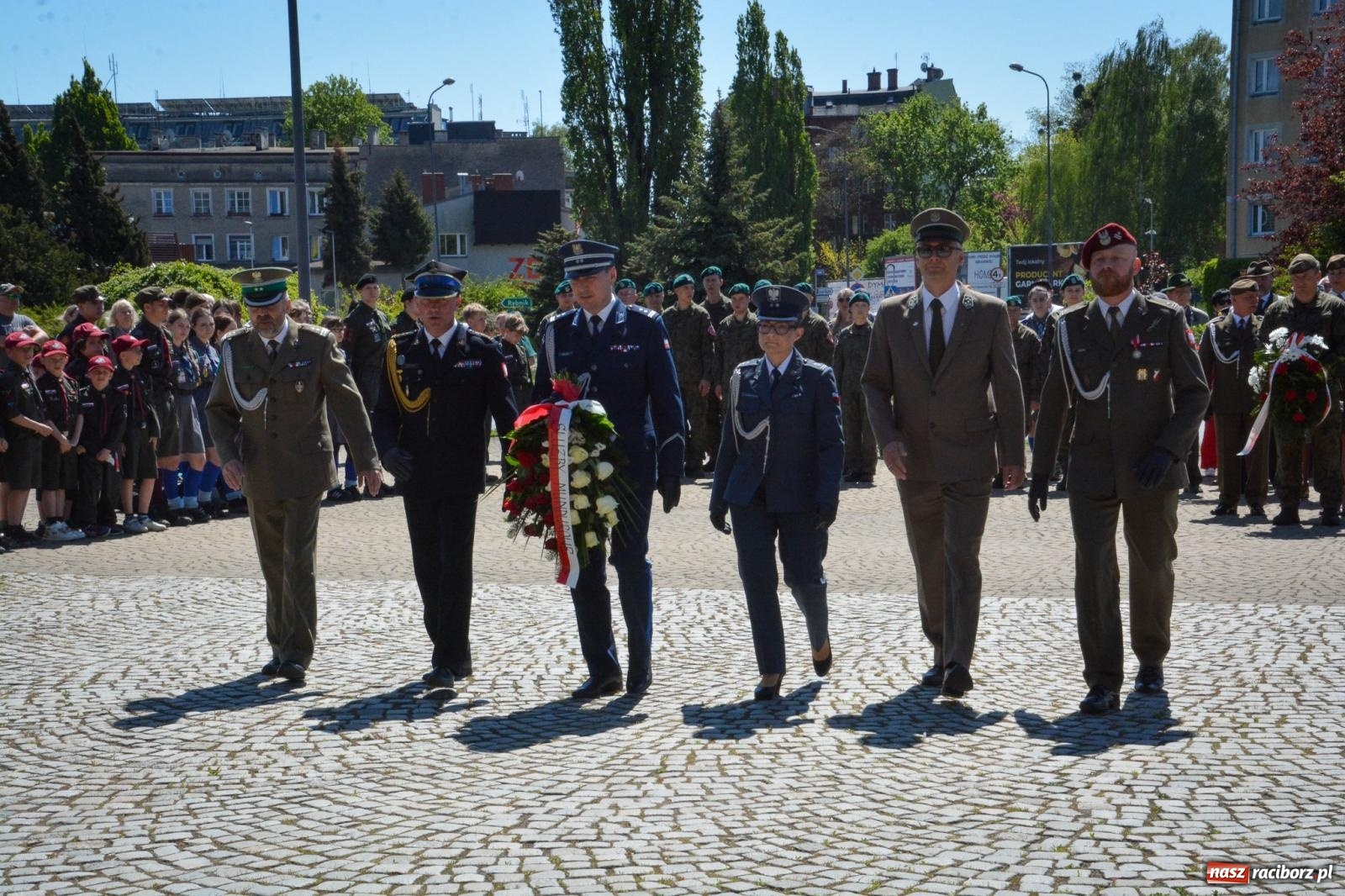 Zdjęcie w galerii na portalu naszraciborz.pl: Obchody Święta Narodowego Trzeciego Maja w Raciborzu [FOTO i WIDEO] wiadomości z regionu