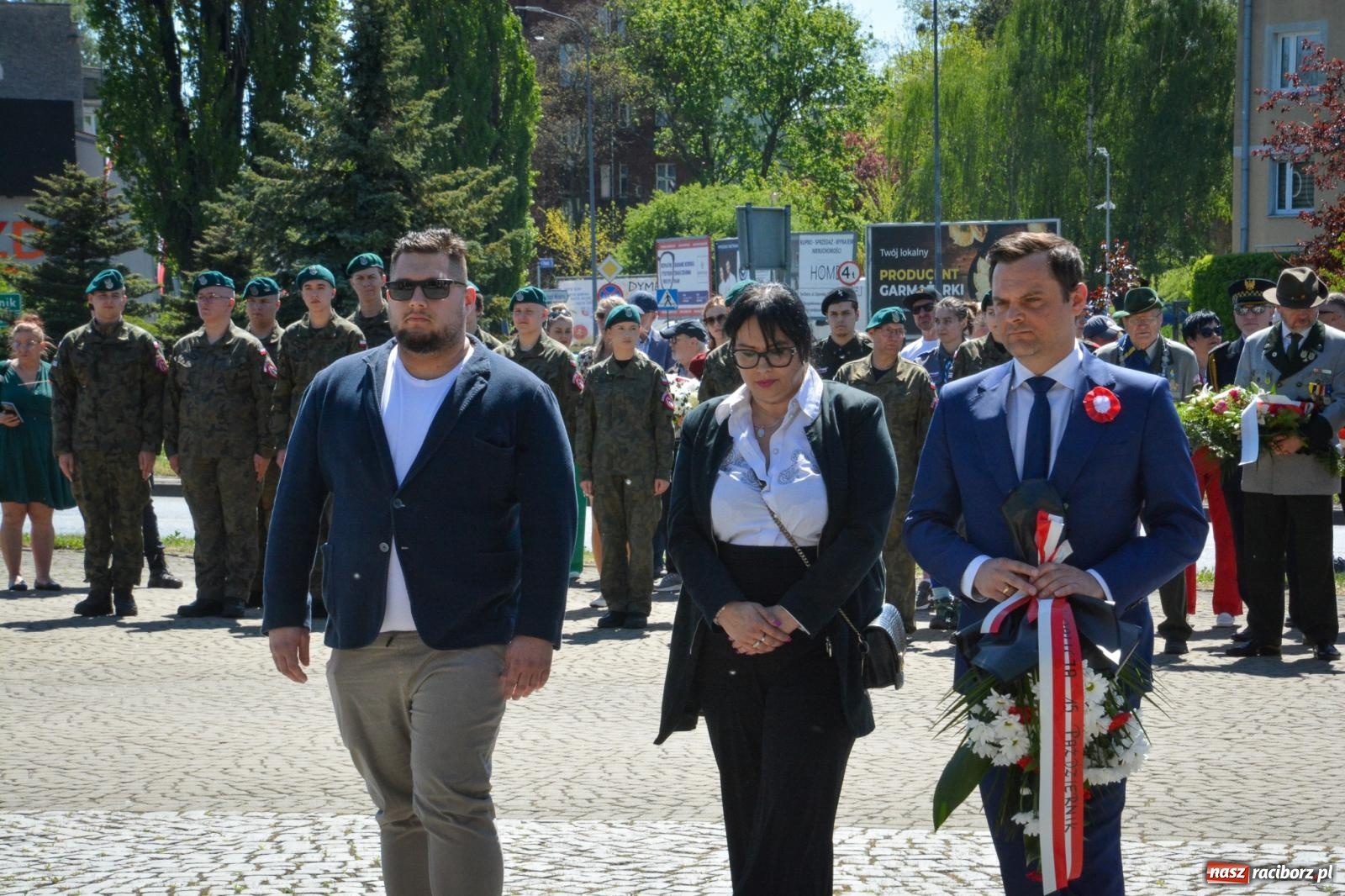 Zdjęcie w galerii na portalu naszraciborz.pl: Obchody Święta Narodowego Trzeciego Maja w Raciborzu [FOTO i WIDEO] wiadomości z regionu
