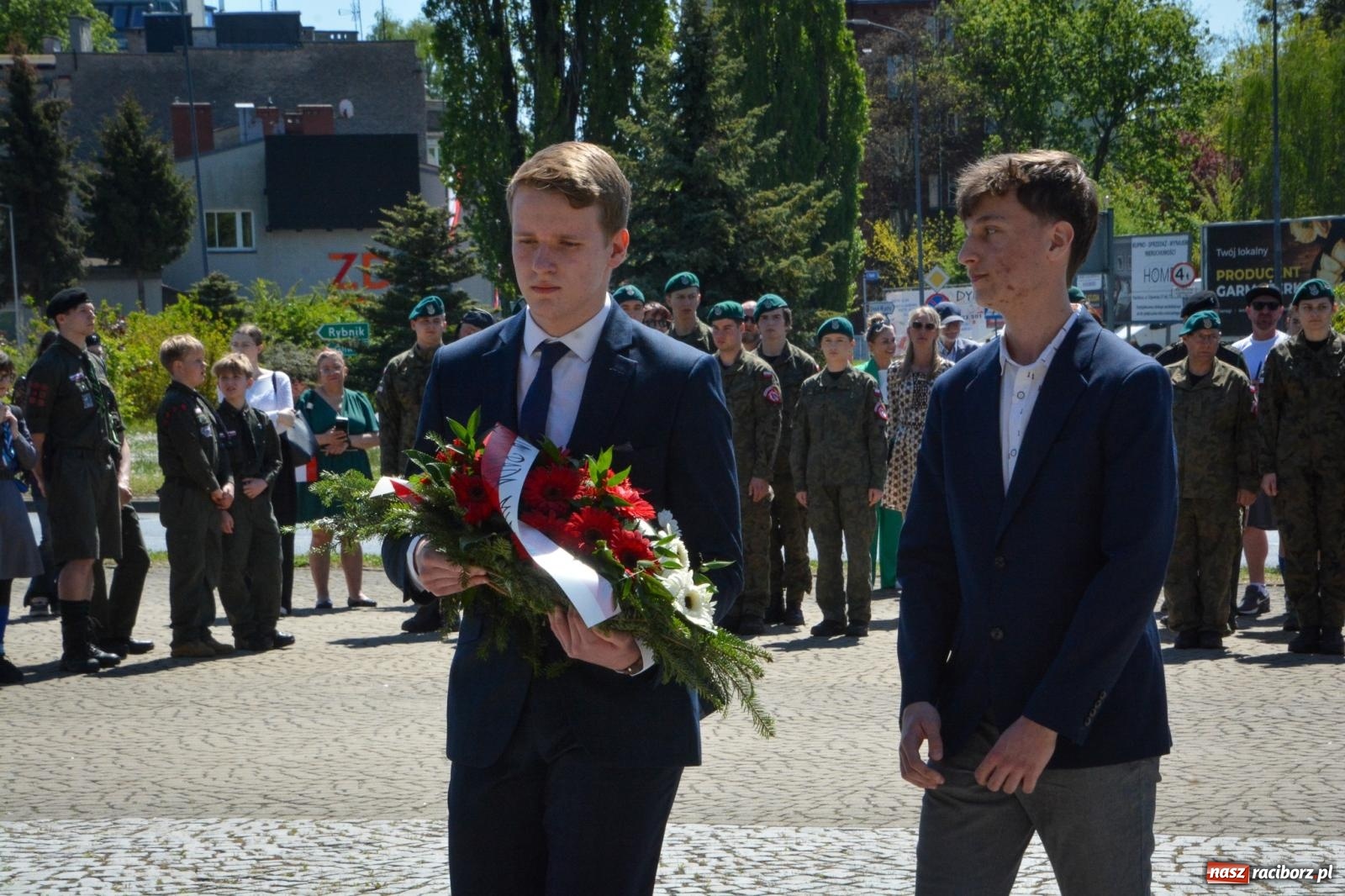 Zdjęcie w galerii na portalu naszraciborz.pl: Obchody Święta Narodowego Trzeciego Maja w Raciborzu [FOTO i WIDEO] wiadomości z regionu