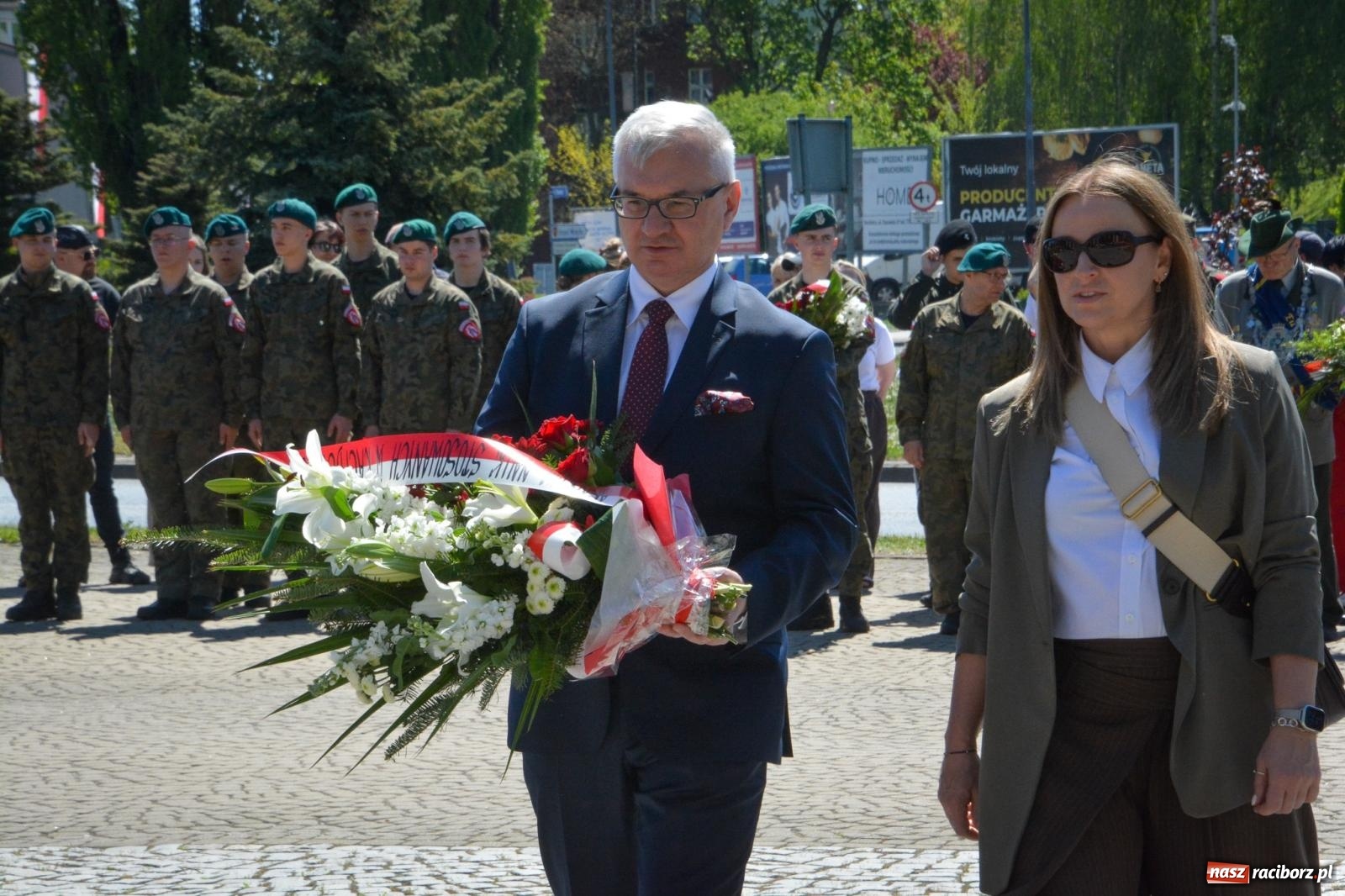 Zdjęcie w galerii na portalu naszraciborz.pl: Obchody Święta Narodowego Trzeciego Maja w Raciborzu [FOTO i WIDEO] wiadomości z regionu