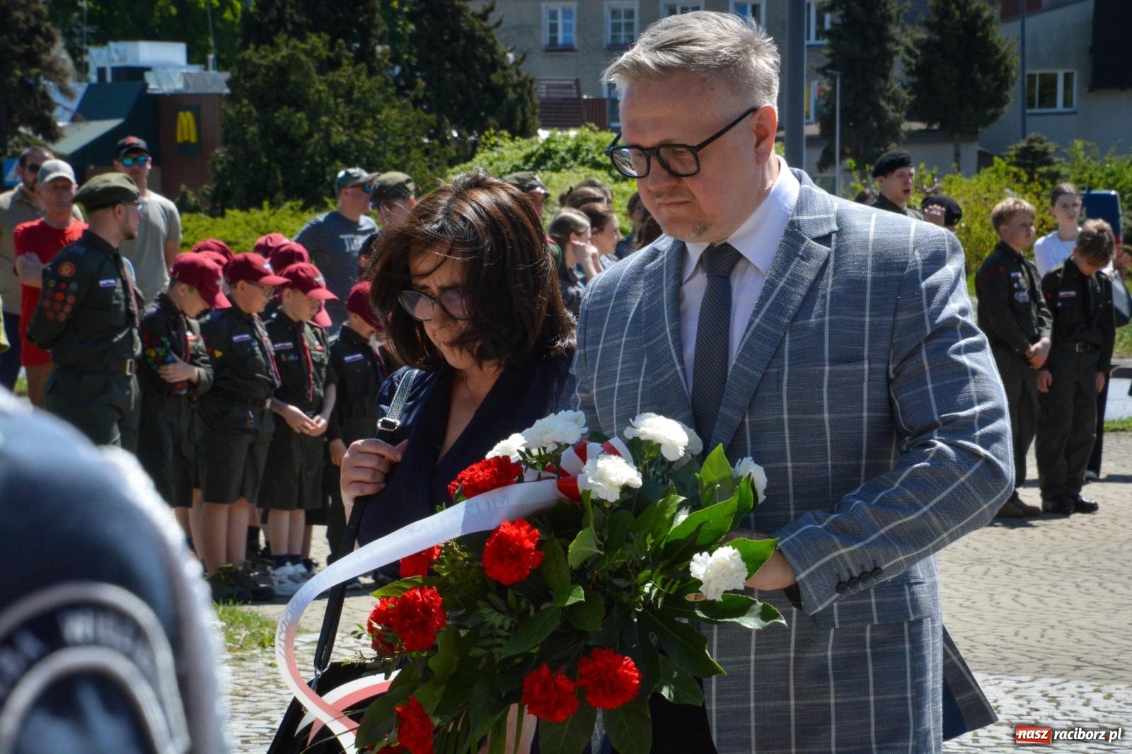 Zdjęcie w galerii na portalu naszraciborz.pl: Obchody Święta Narodowego Trzeciego Maja w Raciborzu [FOTO i WIDEO] wiadomości z regionu