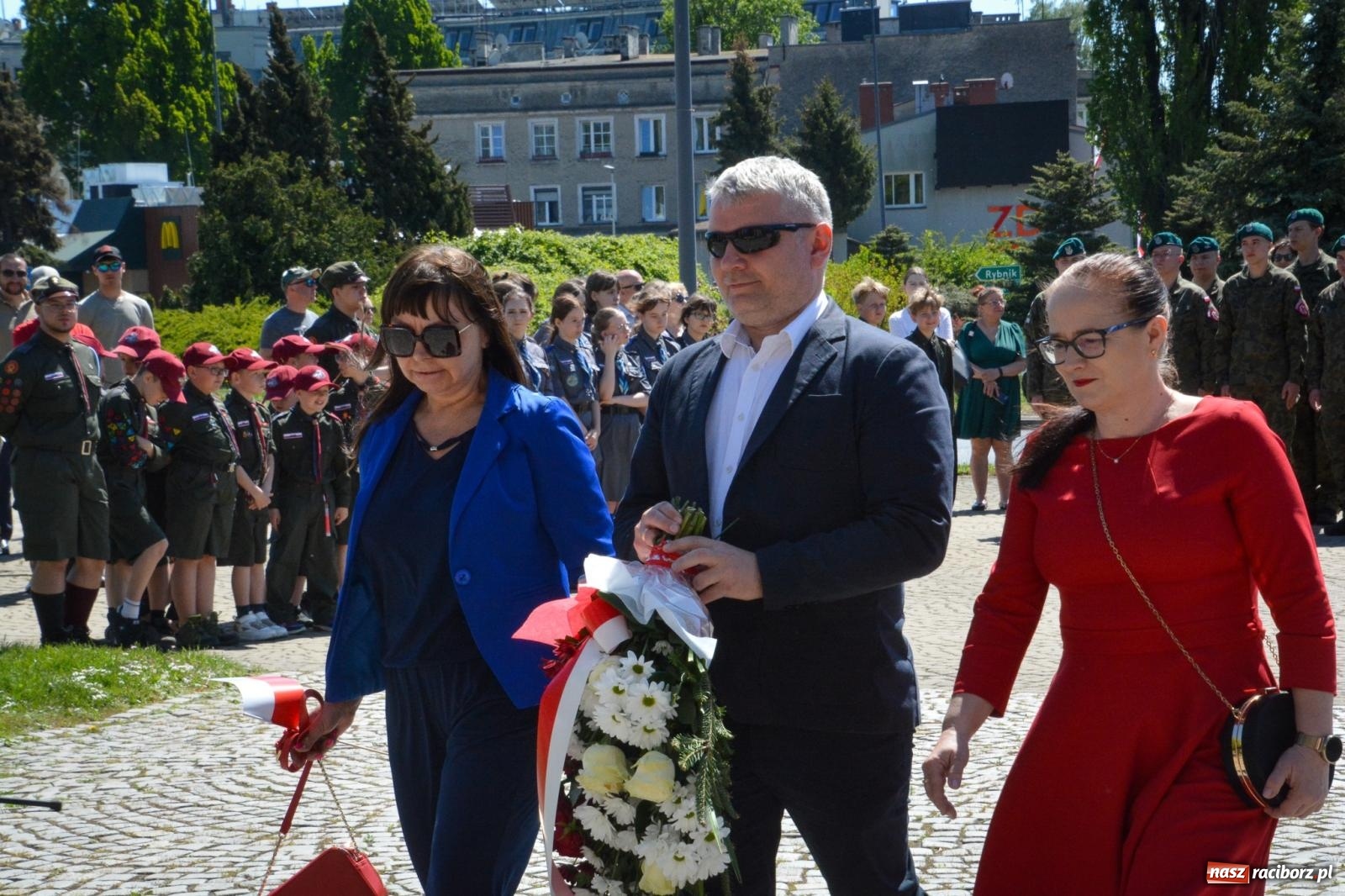 Zdjęcie w galerii na portalu naszraciborz.pl: Obchody Święta Narodowego Trzeciego Maja w Raciborzu [FOTO i WIDEO] wiadomości z regionu