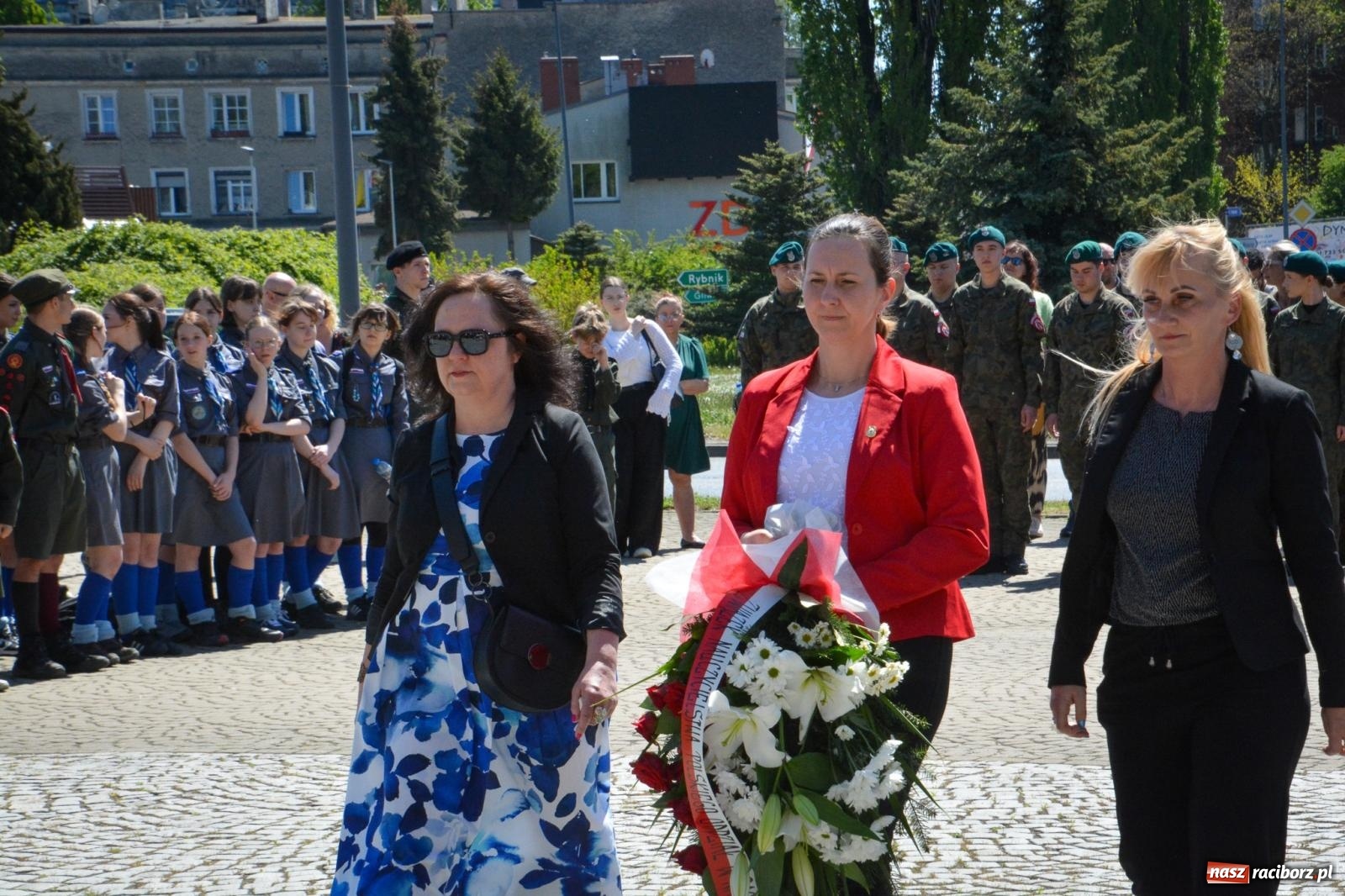 Zdjęcie w galerii na portalu naszraciborz.pl: Obchody Święta Narodowego Trzeciego Maja w Raciborzu [FOTO i WIDEO] wiadomości z regionu