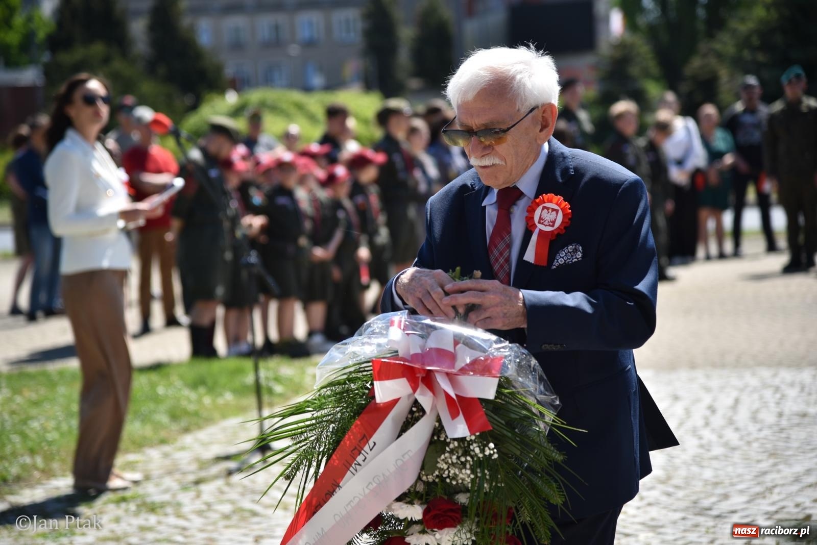Zdjęcie w galerii na portalu naszraciborz.pl: Obchody Święta Narodowego Trzeciego Maja w Raciborzu [FOTO i WIDEO] wiadomości z regionu