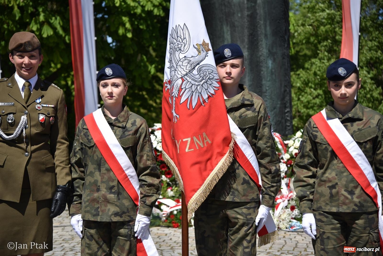 Zdjęcie w galerii na portalu naszraciborz.pl: Obchody Święta Narodowego Trzeciego Maja w Raciborzu [FOTO i WIDEO] wiadomości z regionu