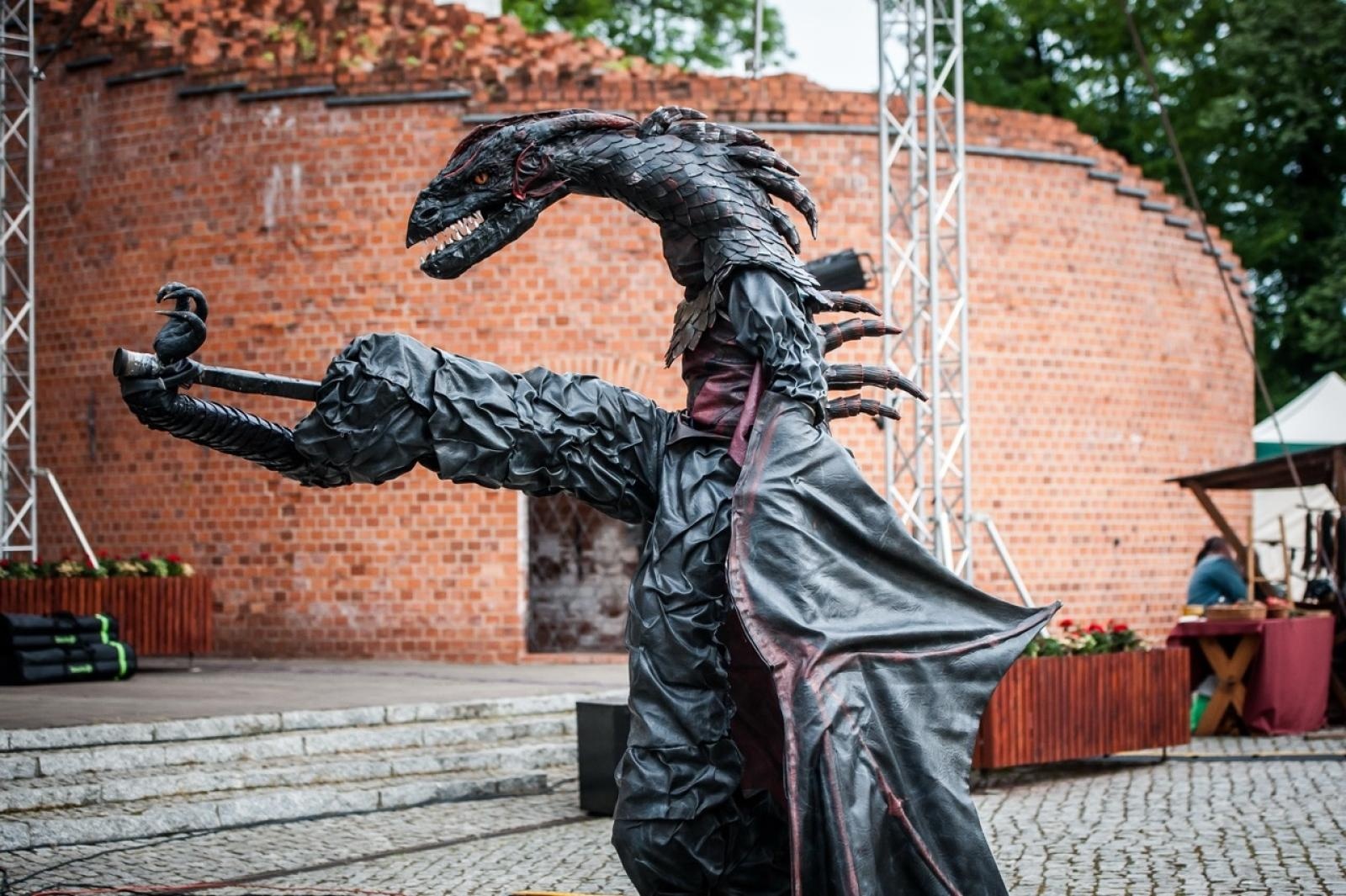 Zdjęcie w galerii na portalu naszraciborz.pl: II Festiwal Średniowieczny na Zamku Piastowskim - walki rycerskie, smok i teatry ognia [FOTO i WIDEO] wiadomości z regionu