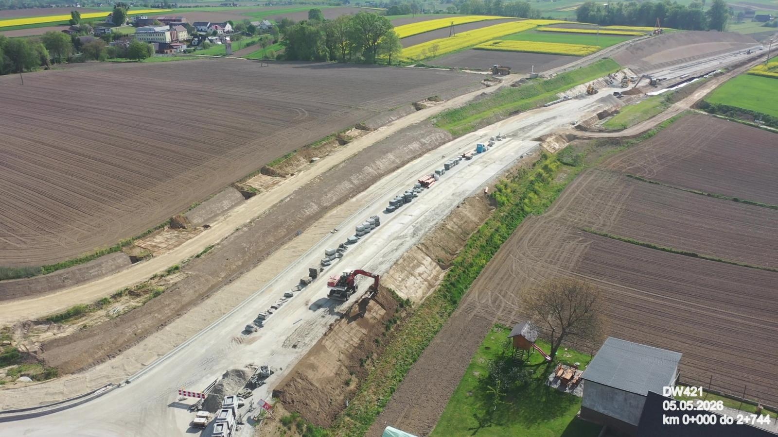 Zdjęcie w galerii na portalu naszraciborz.pl: Most na Odrze i nowy przebieg DW421 coraz bliżej końca. Kluczowa inwestycja w powiecie raciborskim ma zakończyć się w styczniu 2027 roku [FOTO] wiadomości z regionu