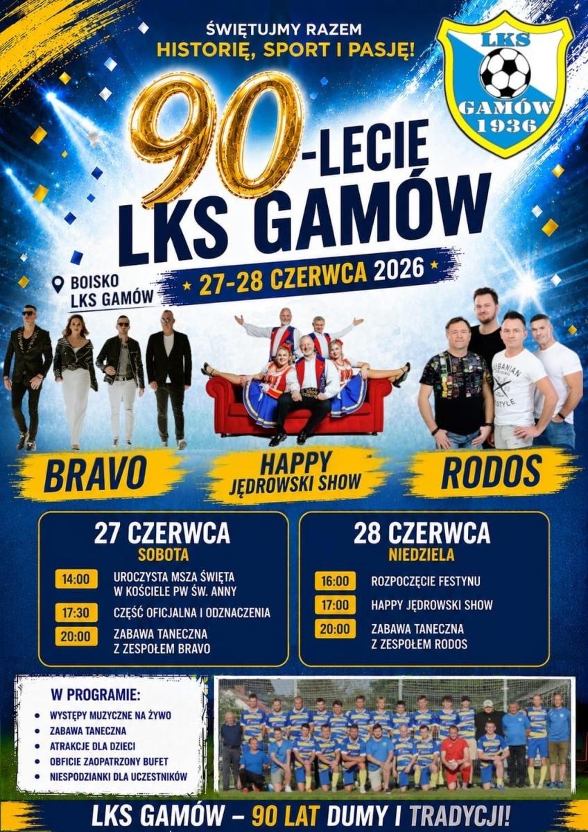 Zdjęcie w galerii na portalu naszraciborz.pl: Wielkie święto lokalnego sportu. 90‑lecie LKS Gamów [ZAPOWIEDŹ] wiadomości z regionu