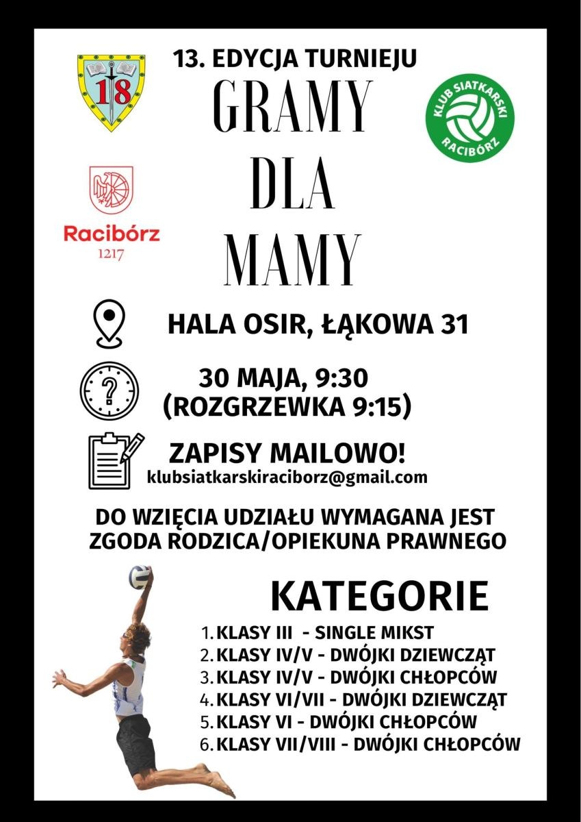 Zdjęcie w galerii na portalu naszraciborz.pl: Sport, emocje i rodzinna atmosfera. Gramy dla Mamy 2026 już pod koniec maja wiadomości z regionu