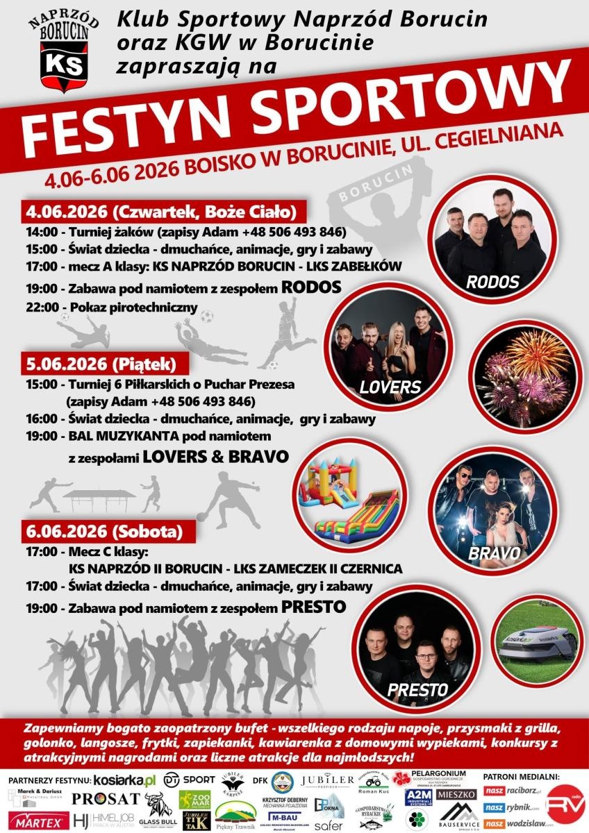 Zdjęcie w galerii na portalu naszraciborz.pl: Festiwal sportowy w Borucinie. Trzy dni rywalizacji, zabawy i koncertów wiadomości z regionu