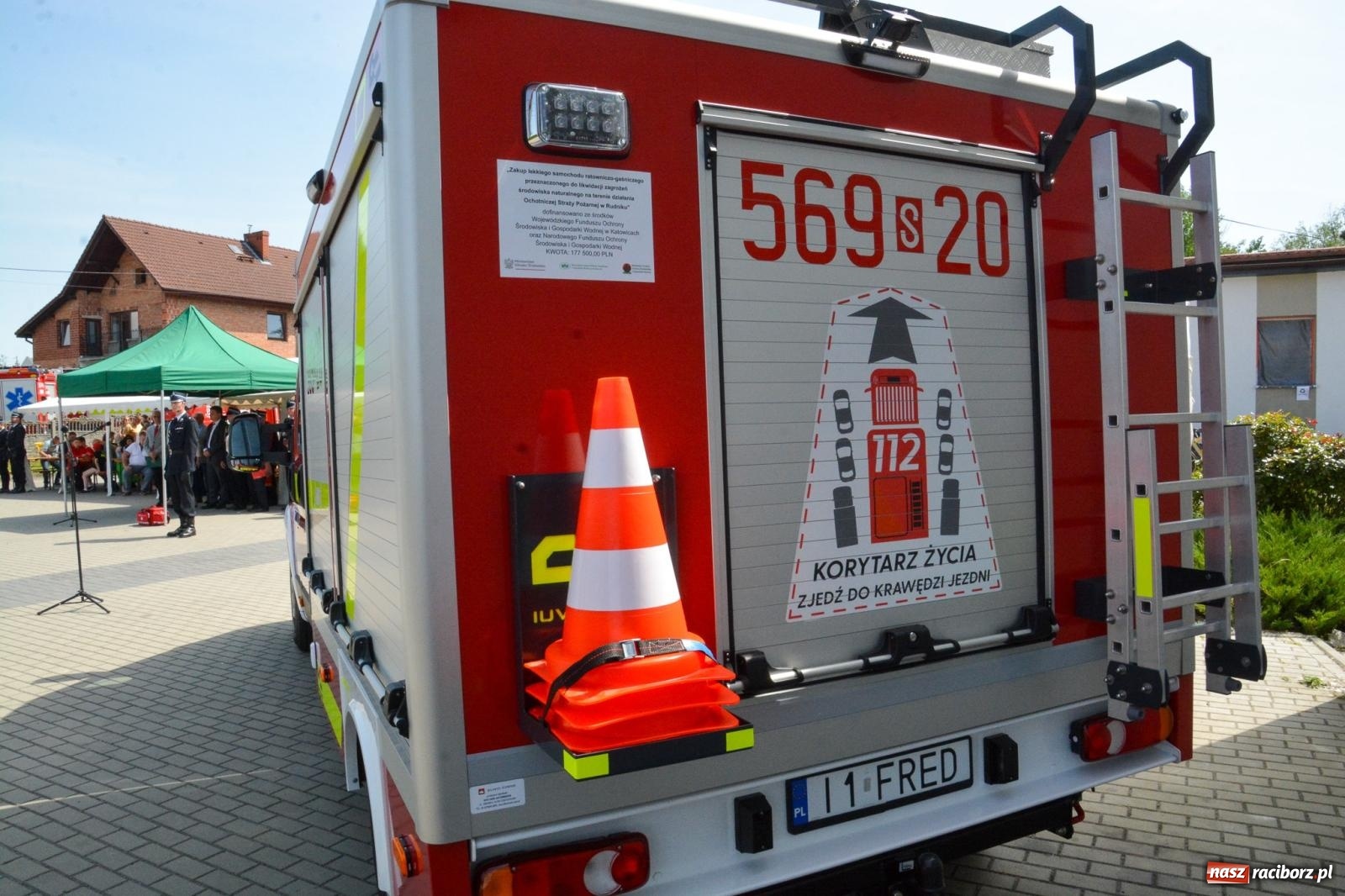 Zdjęcie w galerii na portalu naszraciborz.pl: Nowy wóz dla OSP Rudnik poświęcony i przekazany. Uroczystość połączono z obchodami Dnia Strażaka wiadomości z regionu