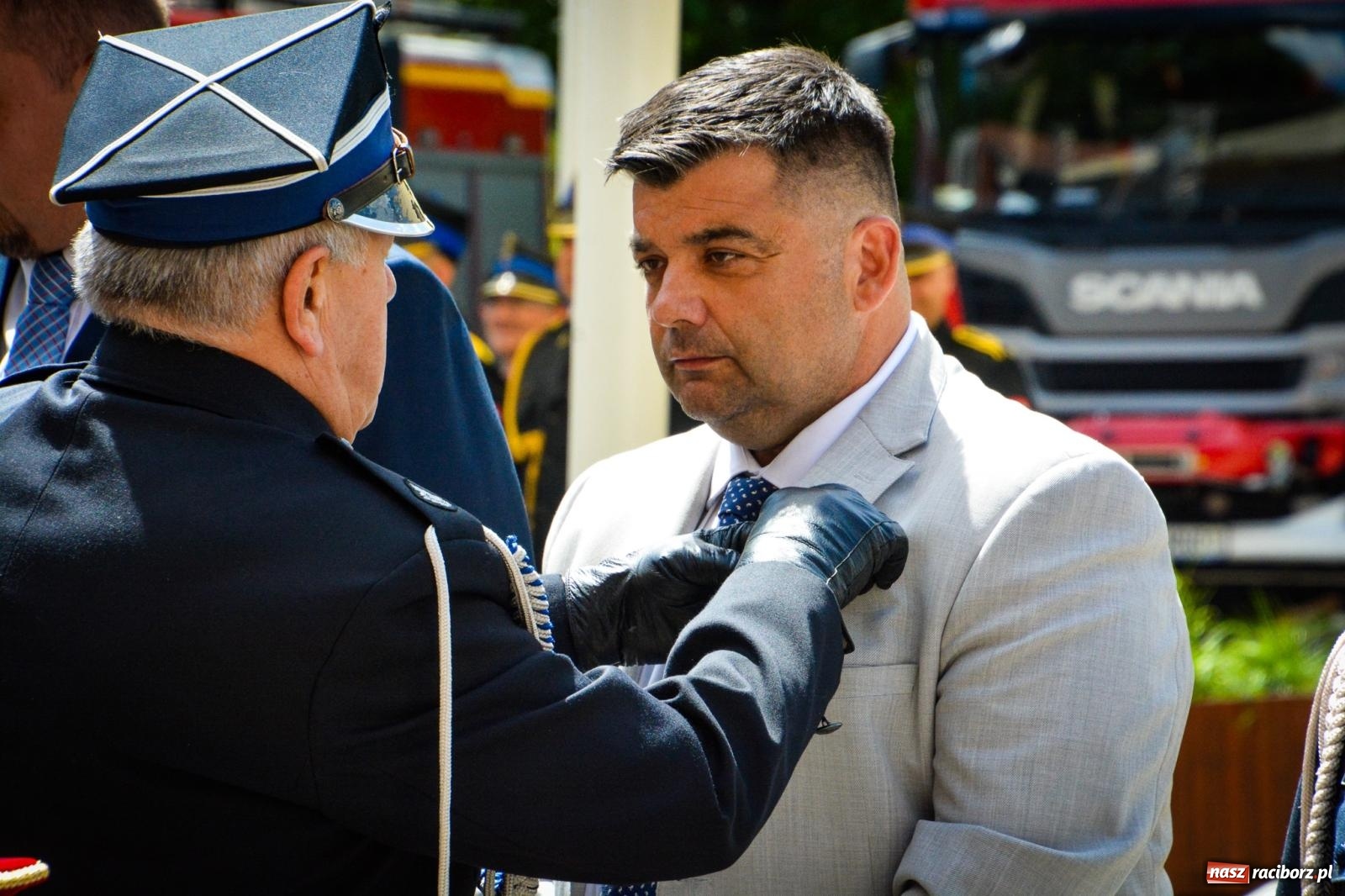 Zdjęcie w galerii na portalu naszraciborz.pl: Strażacy powiatu raciborskiego świętowali na Zamku Piastowskim w Raciborzu [FOTO i WIDEO] wiadomości z regionu