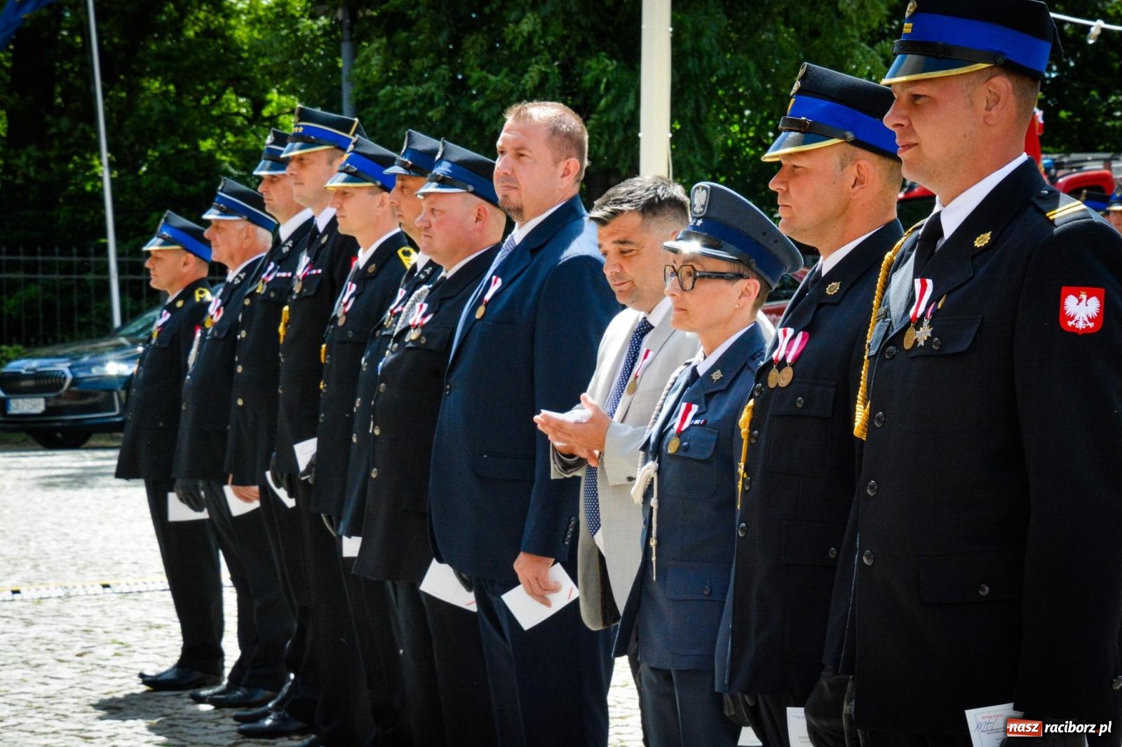 Zdjęcie w galerii na portalu naszraciborz.pl: Strażacy powiatu raciborskiego świętowali na Zamku Piastowskim w Raciborzu [FOTO i WIDEO] wiadomości z regionu