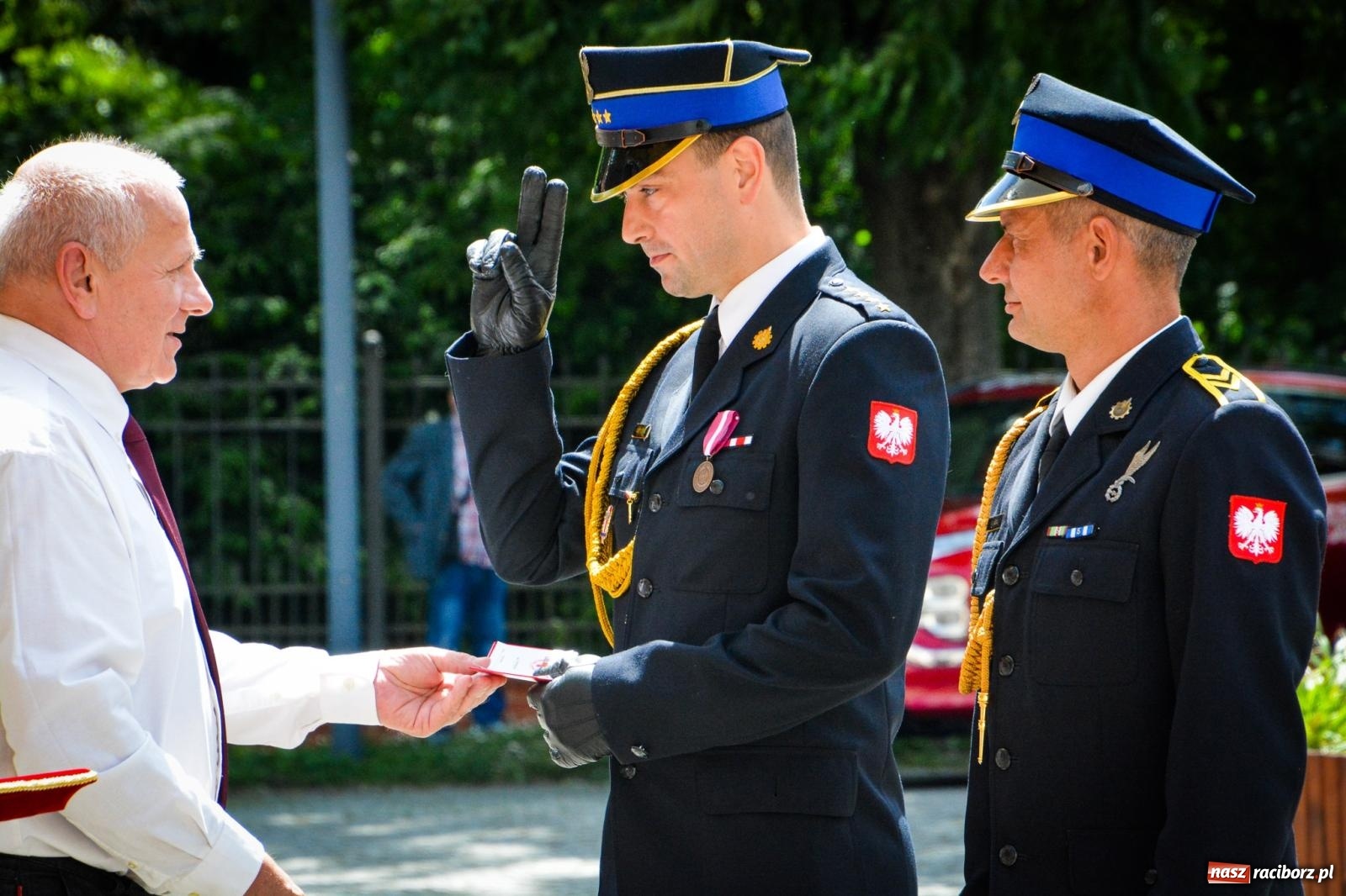 Zdjęcie w galerii na portalu naszraciborz.pl: Strażacy powiatu raciborskiego świętowali na Zamku Piastowskim w Raciborzu [FOTO i WIDEO] wiadomości z regionu