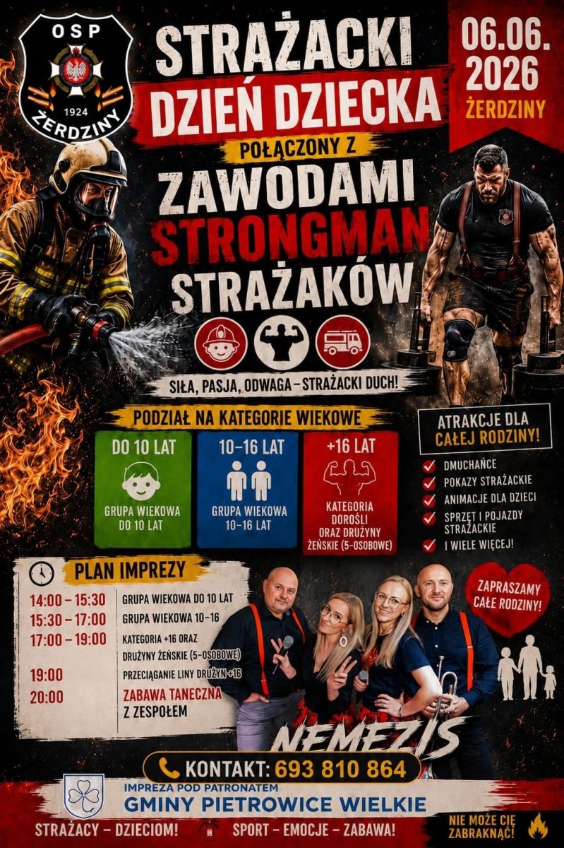 Zdjęcie w galerii na portalu naszraciborz.pl: Strongman Strażaków i Strażacki Dzień Dziecka w Żerdzinach wiadomości z regionu