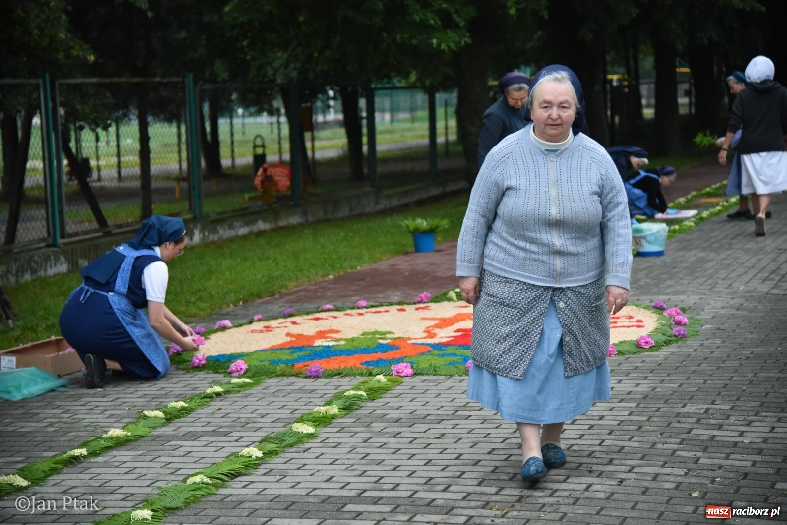Zdjęcie w galerii na portalu naszraciborz.pl: Przygotowania do procesji Bożego Ciała w parafiach NSPJ i Matki Bożej [FOTO] wiadomości z regionu
